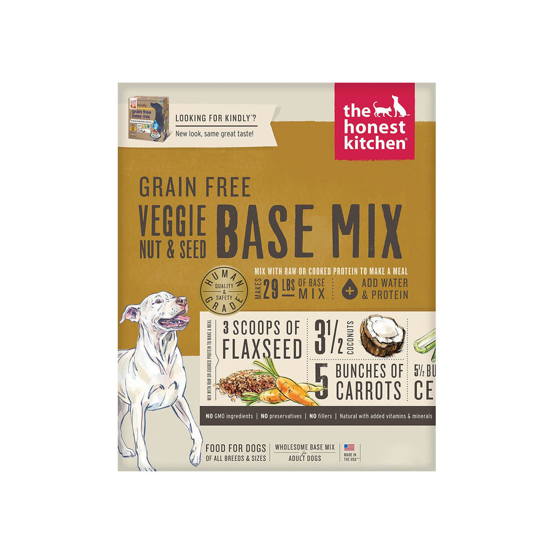 The Honest Kitchen Wholemade Veggie Nut & Seed Base Mix Dog Food
