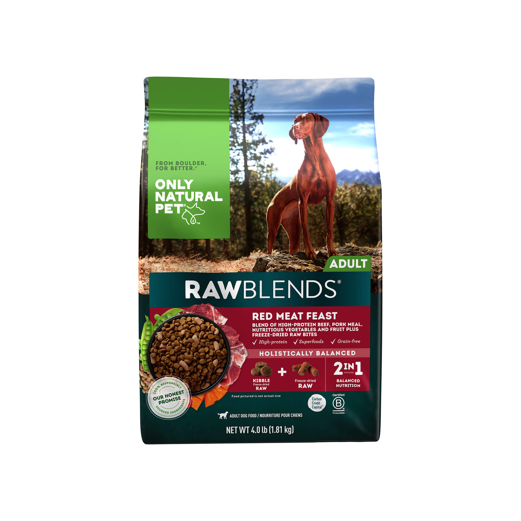 Only Natural Pet Raw Blends Grain Free Raw Dog Food