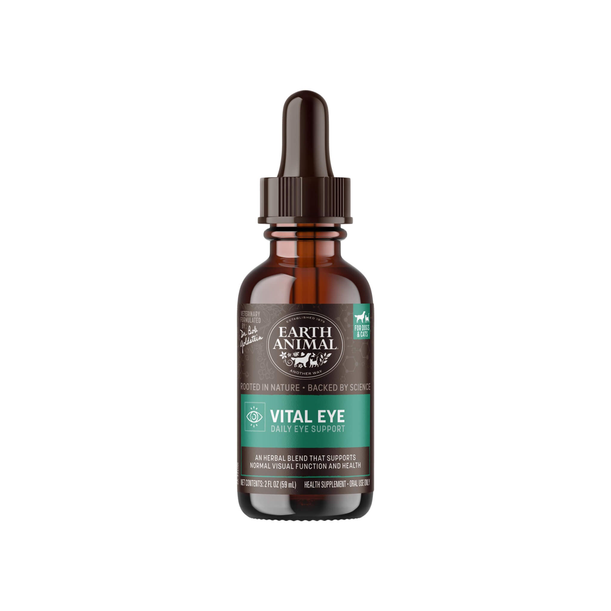 Earth Animal Organic Herbal Remedies Vital Eye Tincture for Dogs