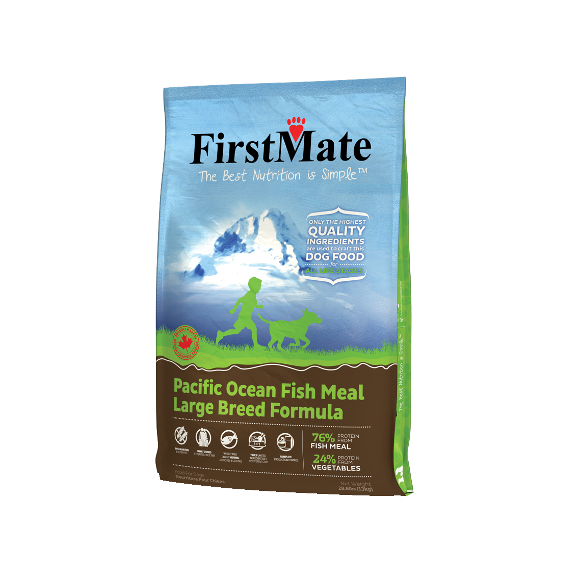 FirstMate Pacific Ocean Fish Large Breed Formula Grain Free Dry Dog Food