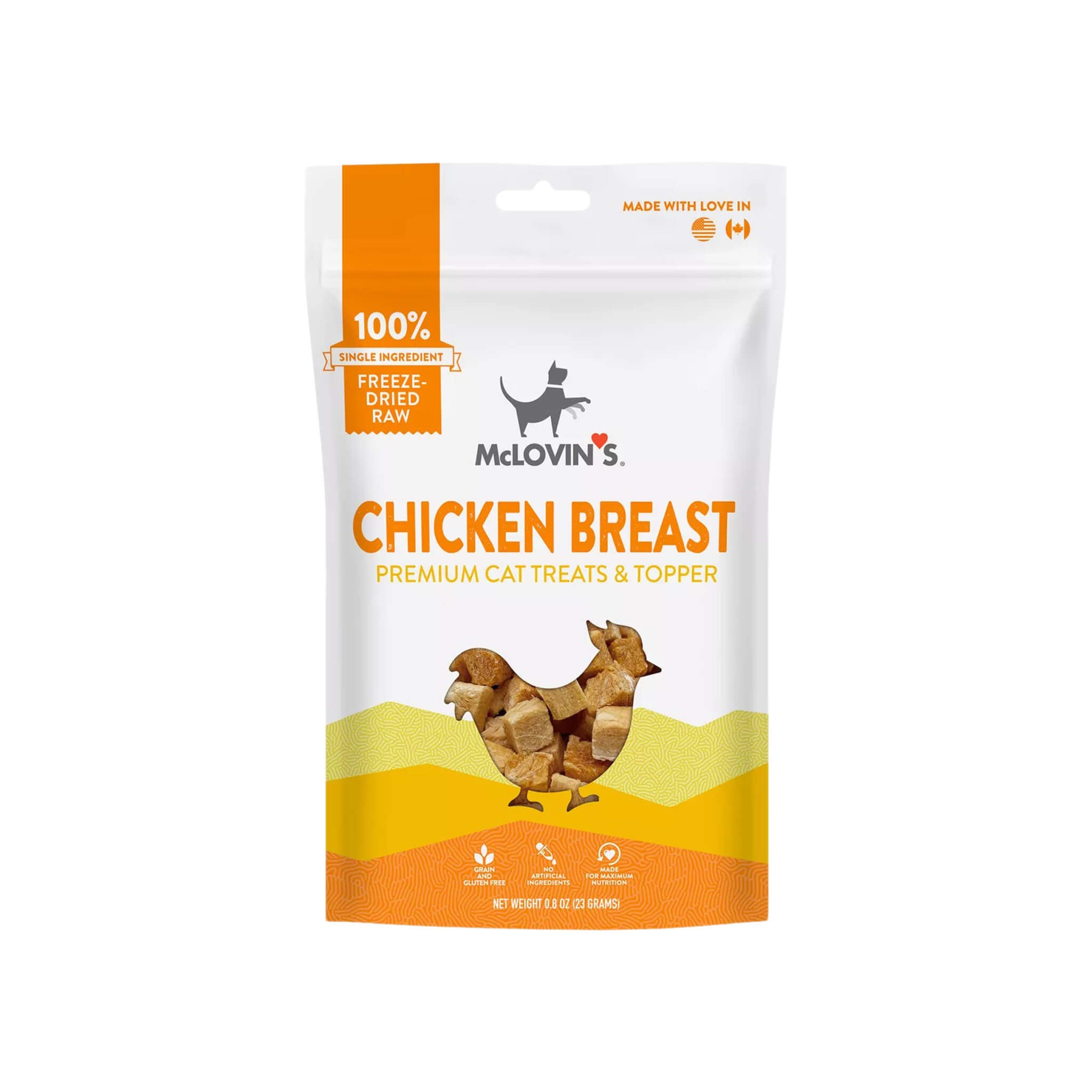 McLovin's Single Ingredient Freeze Dried Raw Premium Cat Treats & Topper
