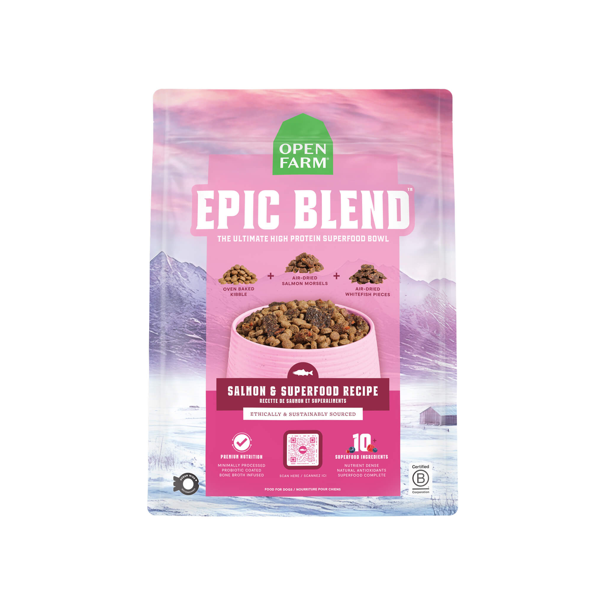 Open Farm Superfood Epic Blend Grain Inclusive Dry Dog Food