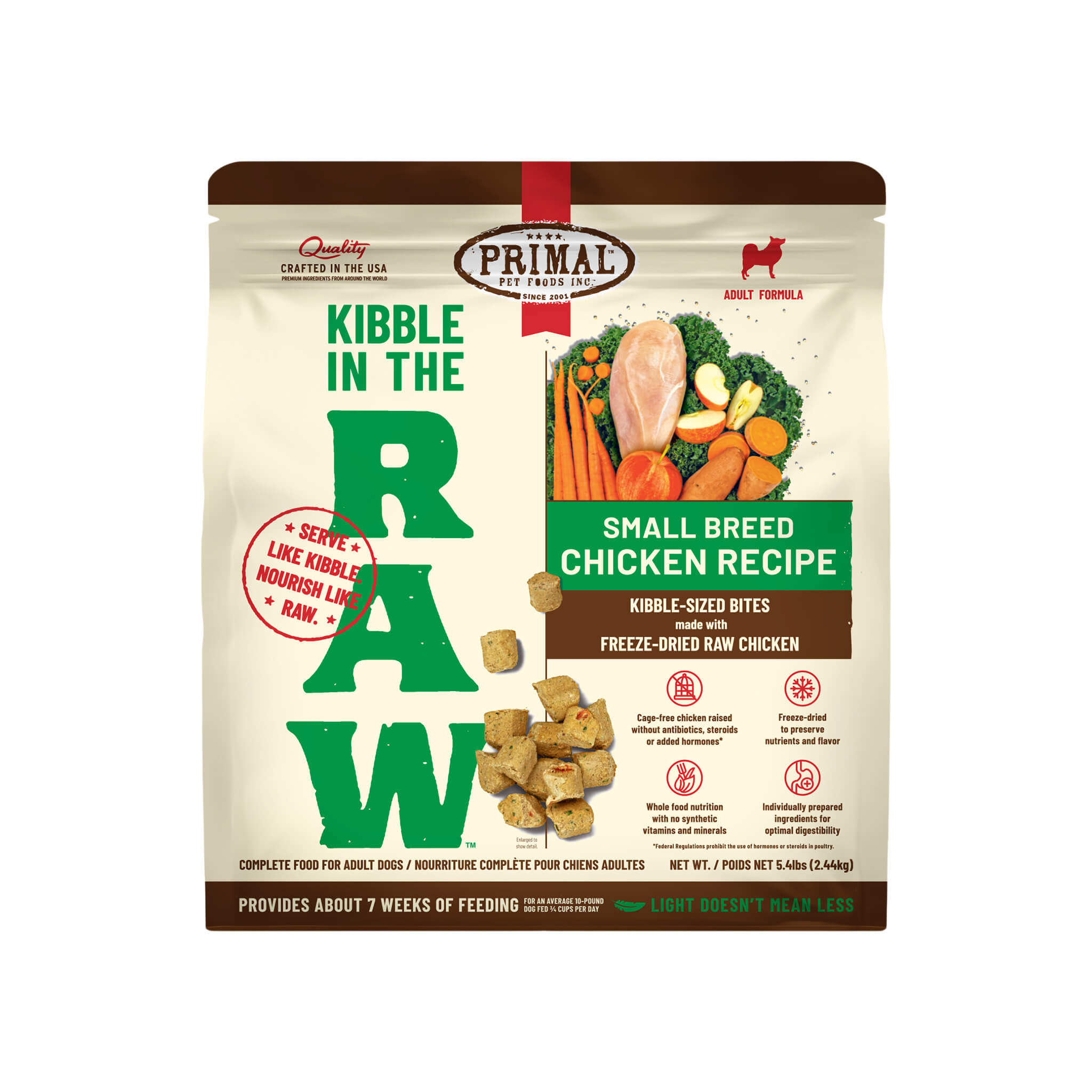 Primal Freeze Dried Kibble in the Raw Small Breed Dog Food