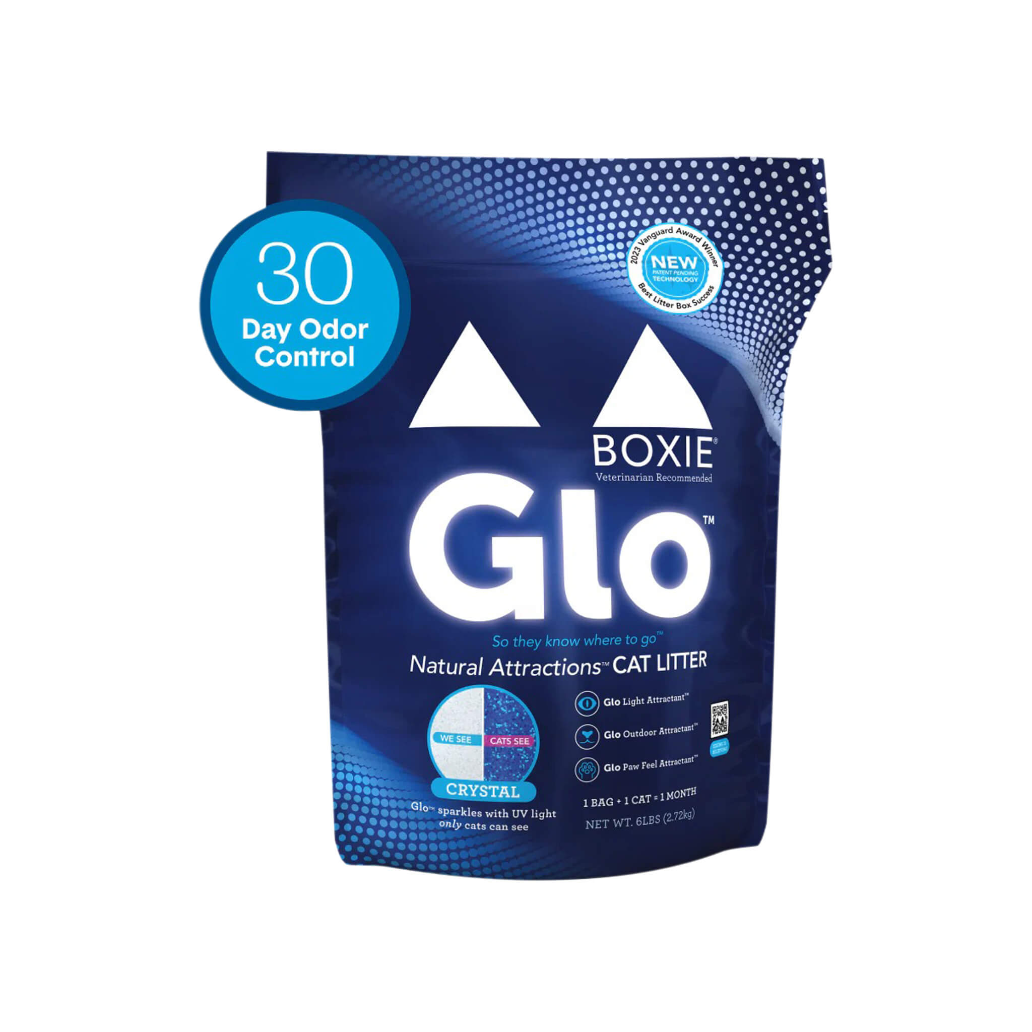 Boxiecat Glo Natural Attractions Non-Clumping Crystal Cat Litter
