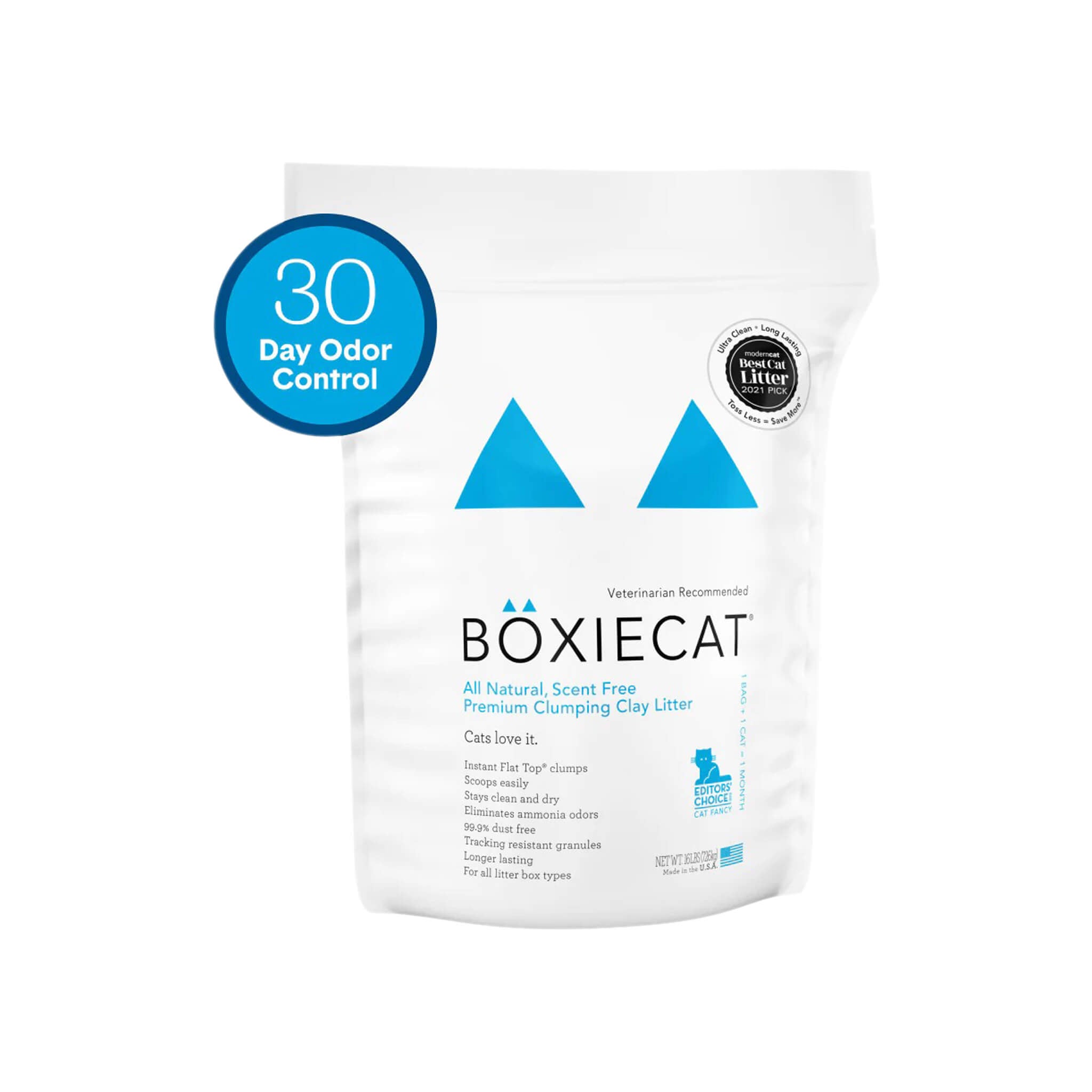 Boxiecat Cat Unscented Premium Clumping Clay Litter