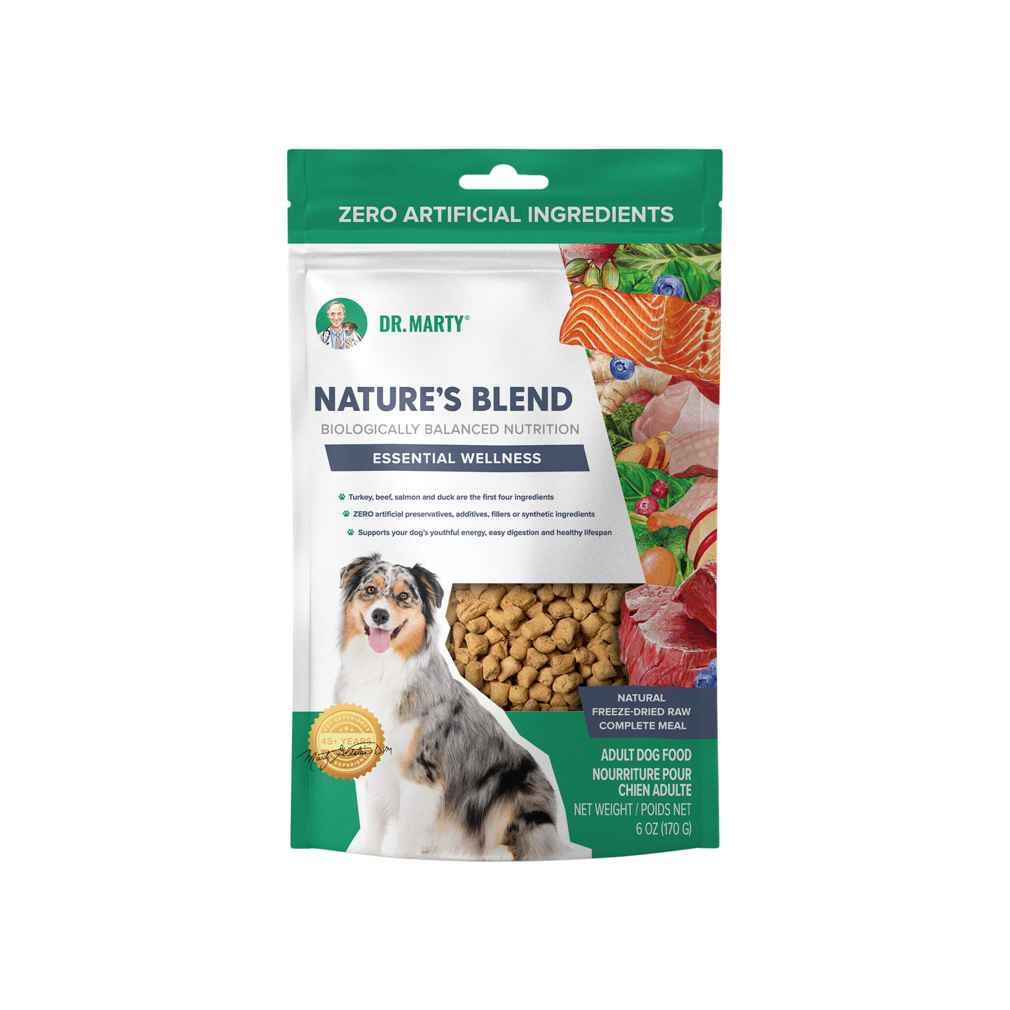 Dr. Marty Nature’s Blend Essential Wellness Freeze Dried Dog Food