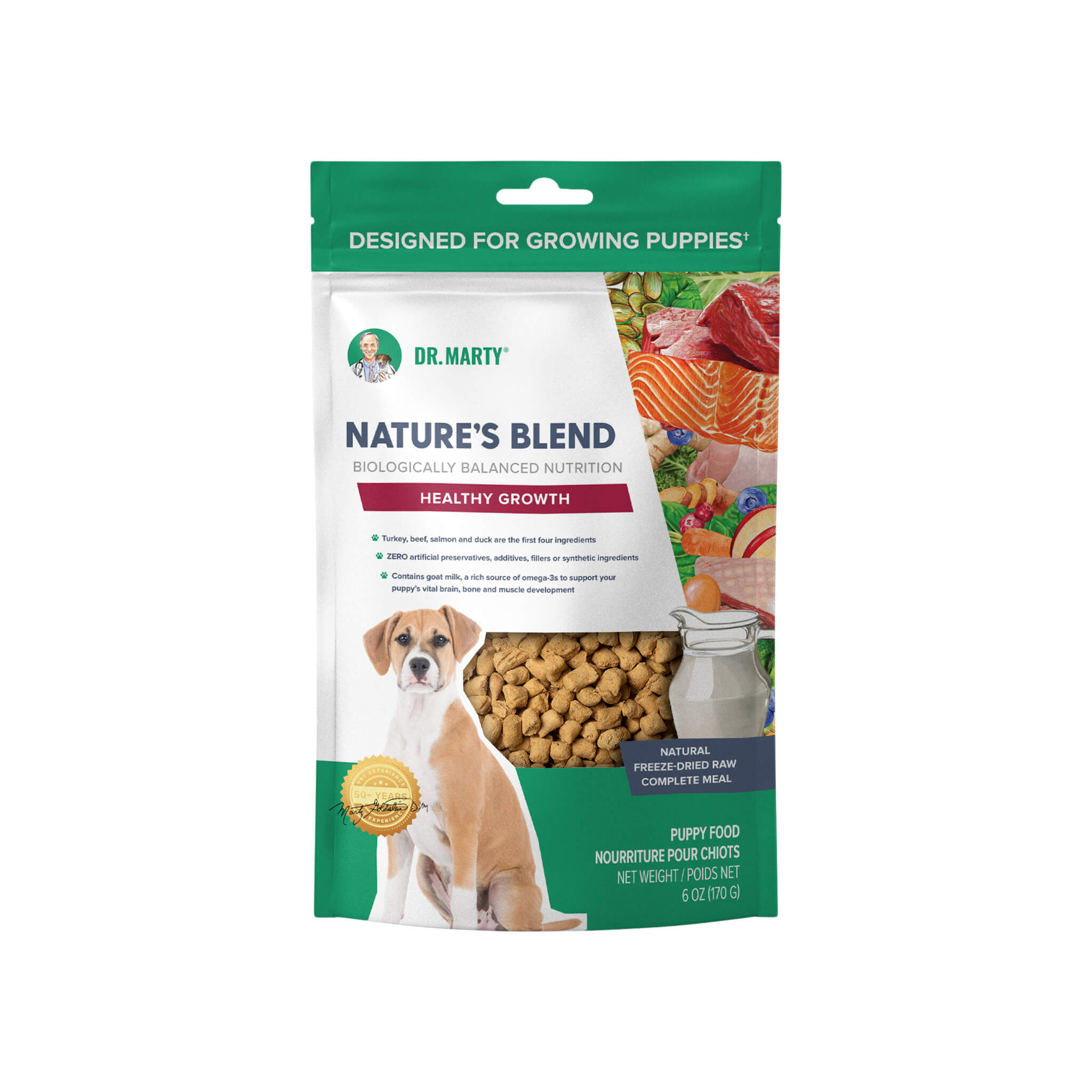 Dr. Marty Nature’s Blend Healthy Growth Freeze Dried Dog Food
