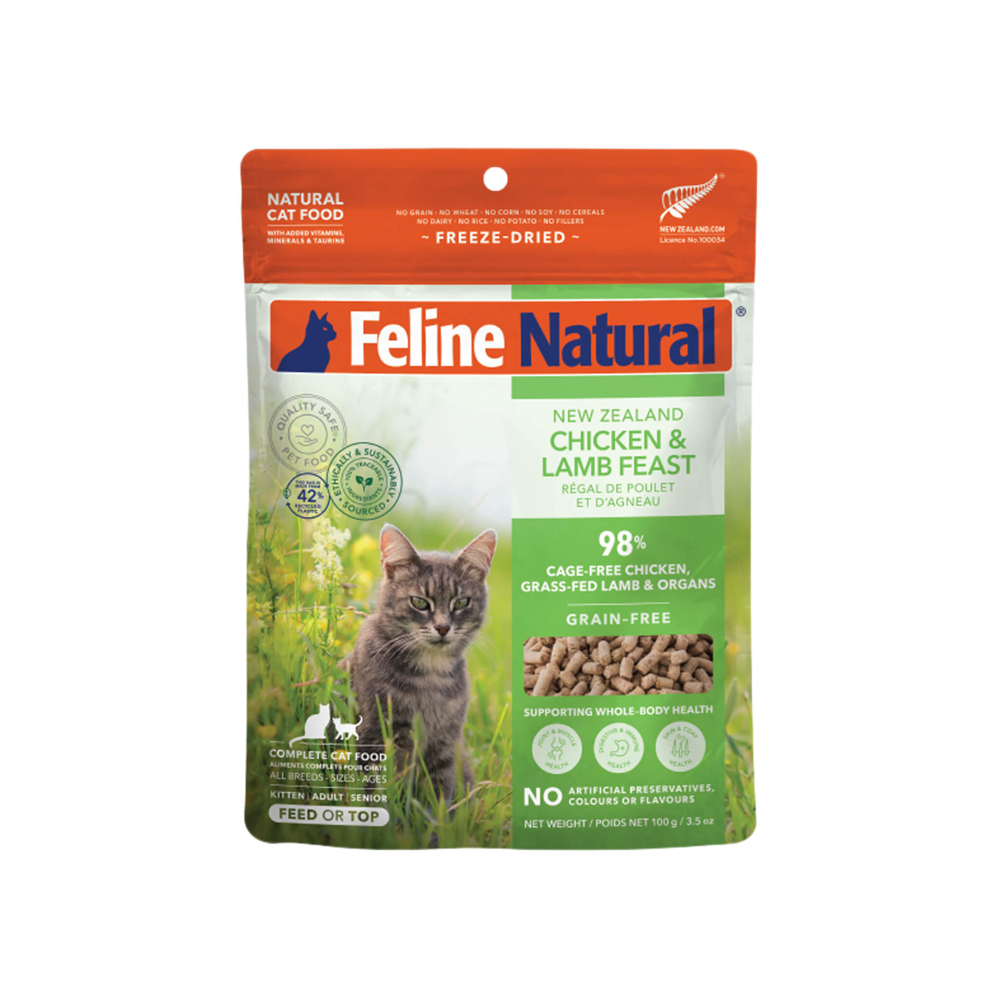 Feline Natural Grain Free Freeze Dried Raw Cat Food