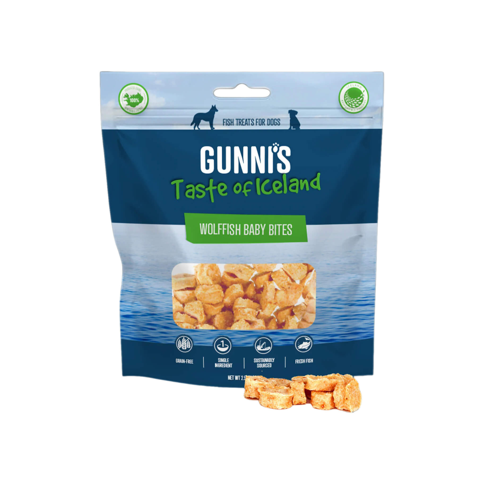 Gunni's Taste of Iceland Fish Baby Bites Dog Treats