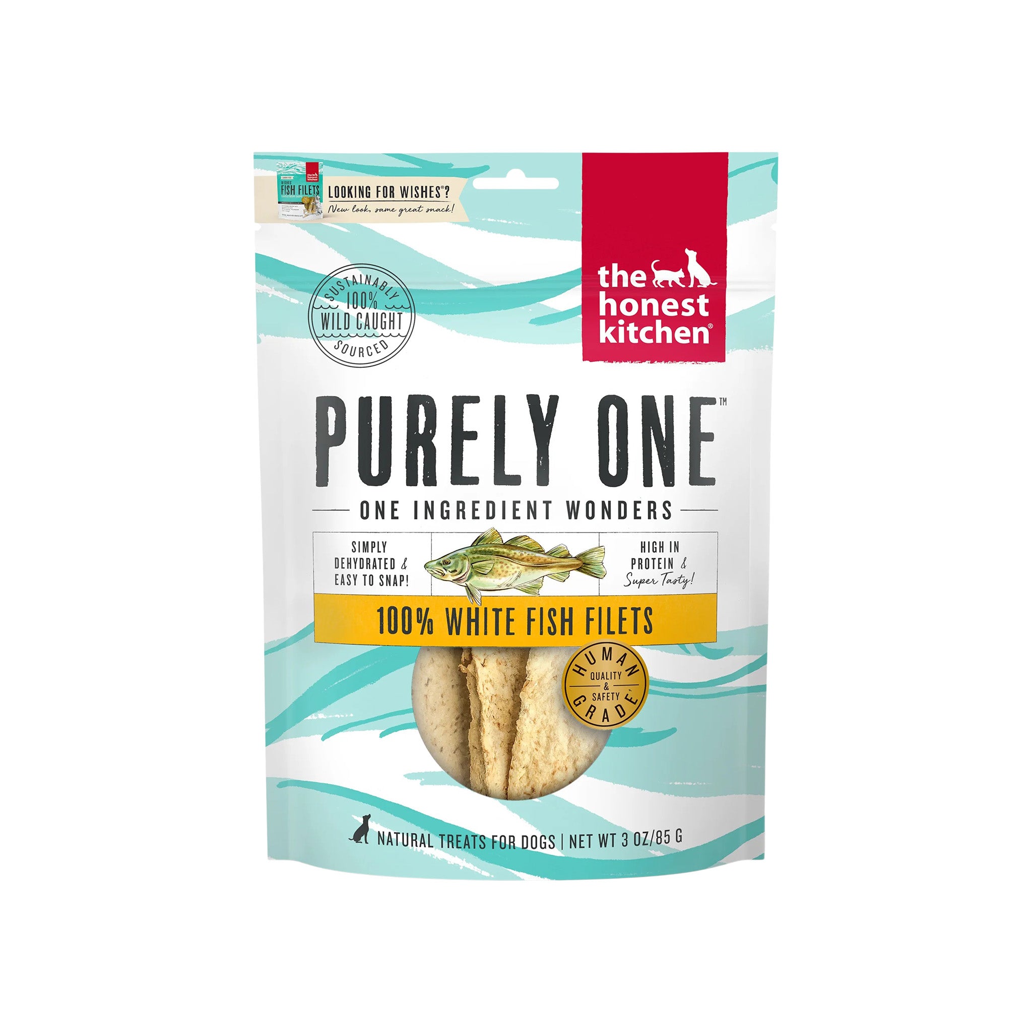 The Honest Kitchen White Fish Flavored Wishes Grain Free for Dog & Cat Treats