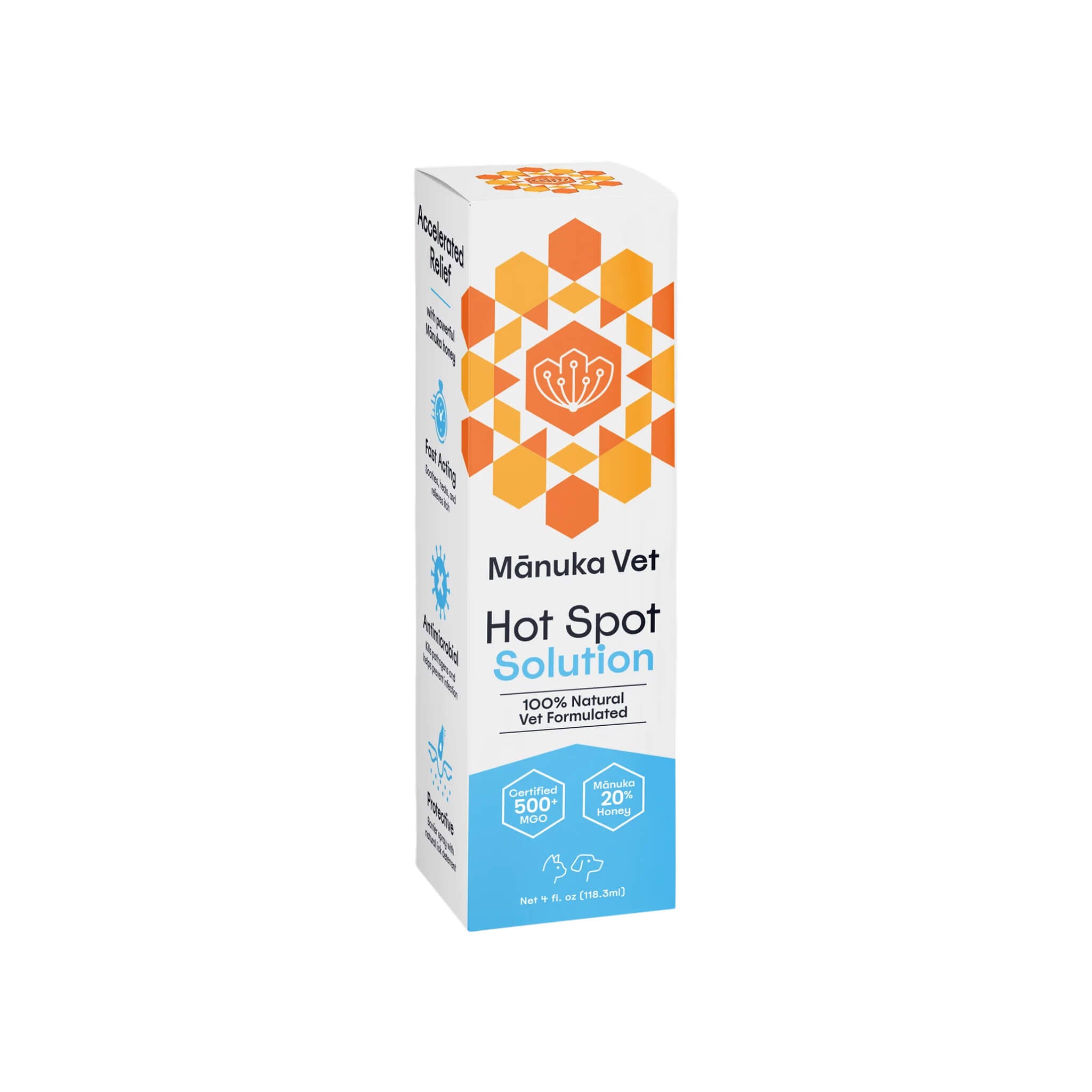 Manuka Vet Hot Spot Solution Spray for Dogs & Cats