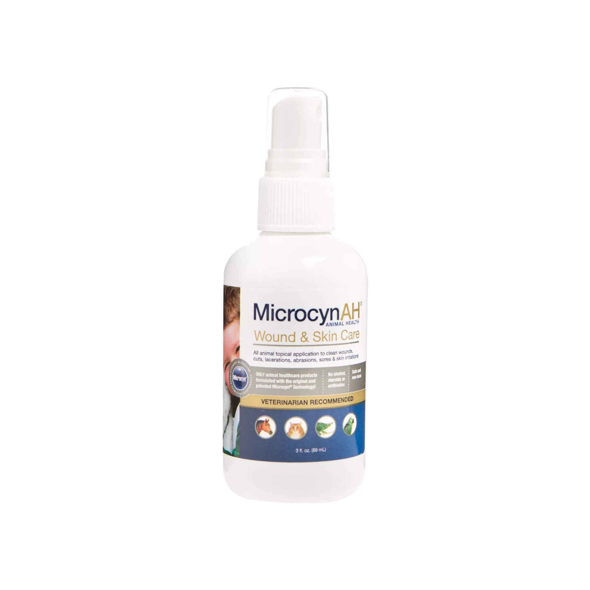 MicrocynAH Wound & Skin Care Spray for Dogs & Cats