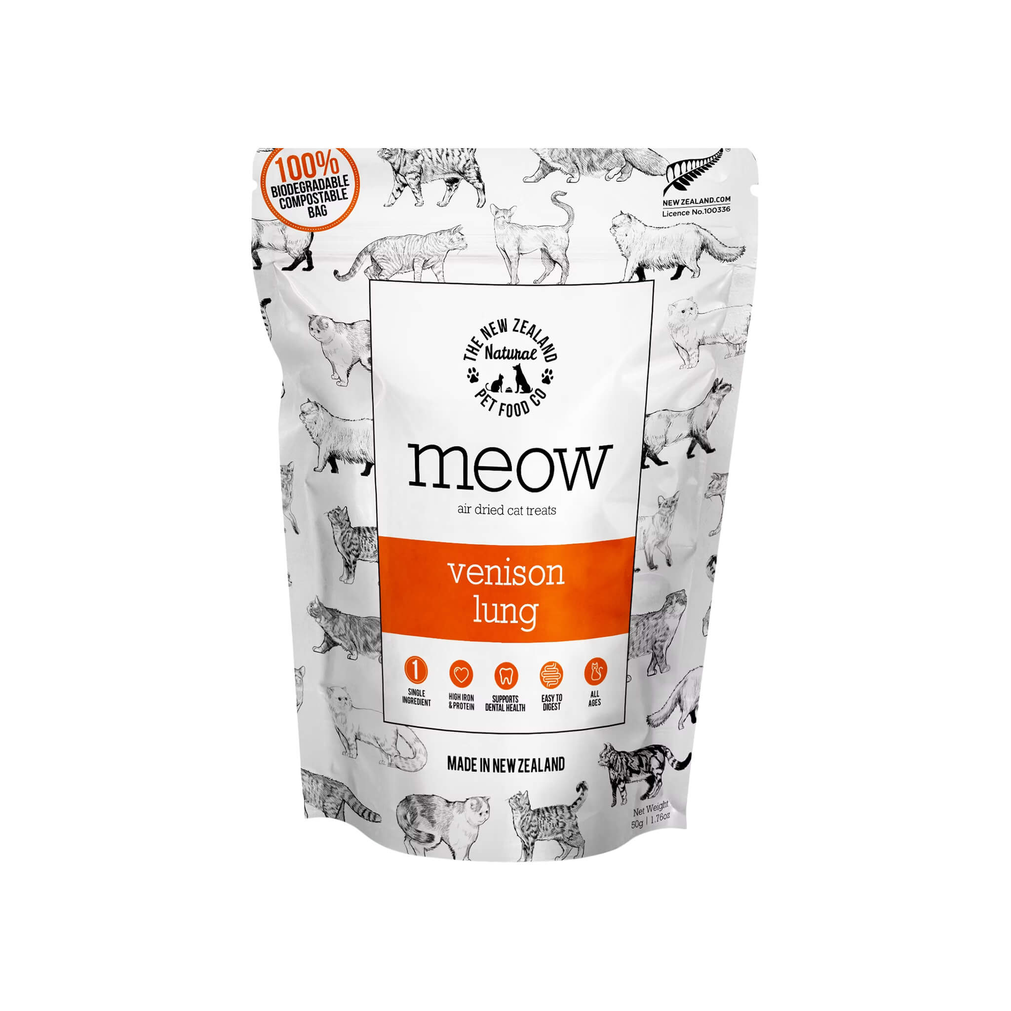 The New Zealand Natural Pet Food Co. MEOW Air Dried Cat Treats