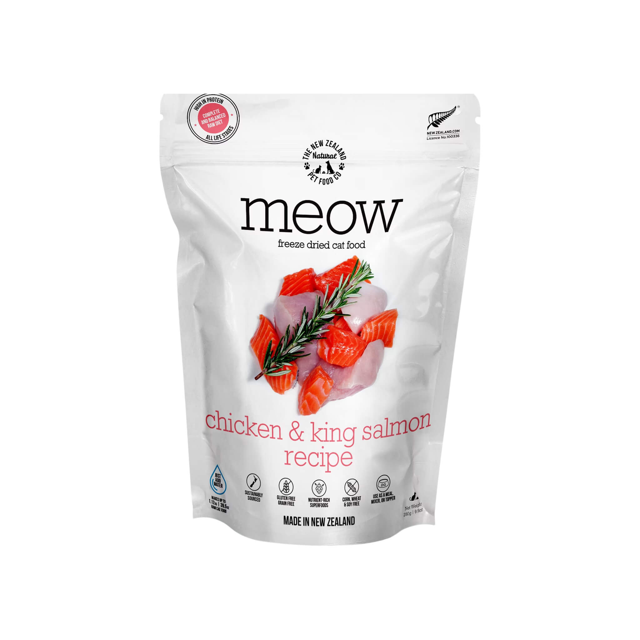 The New Zealand Natural Pet Food Co. MEOW Freeze Dried Cat Food