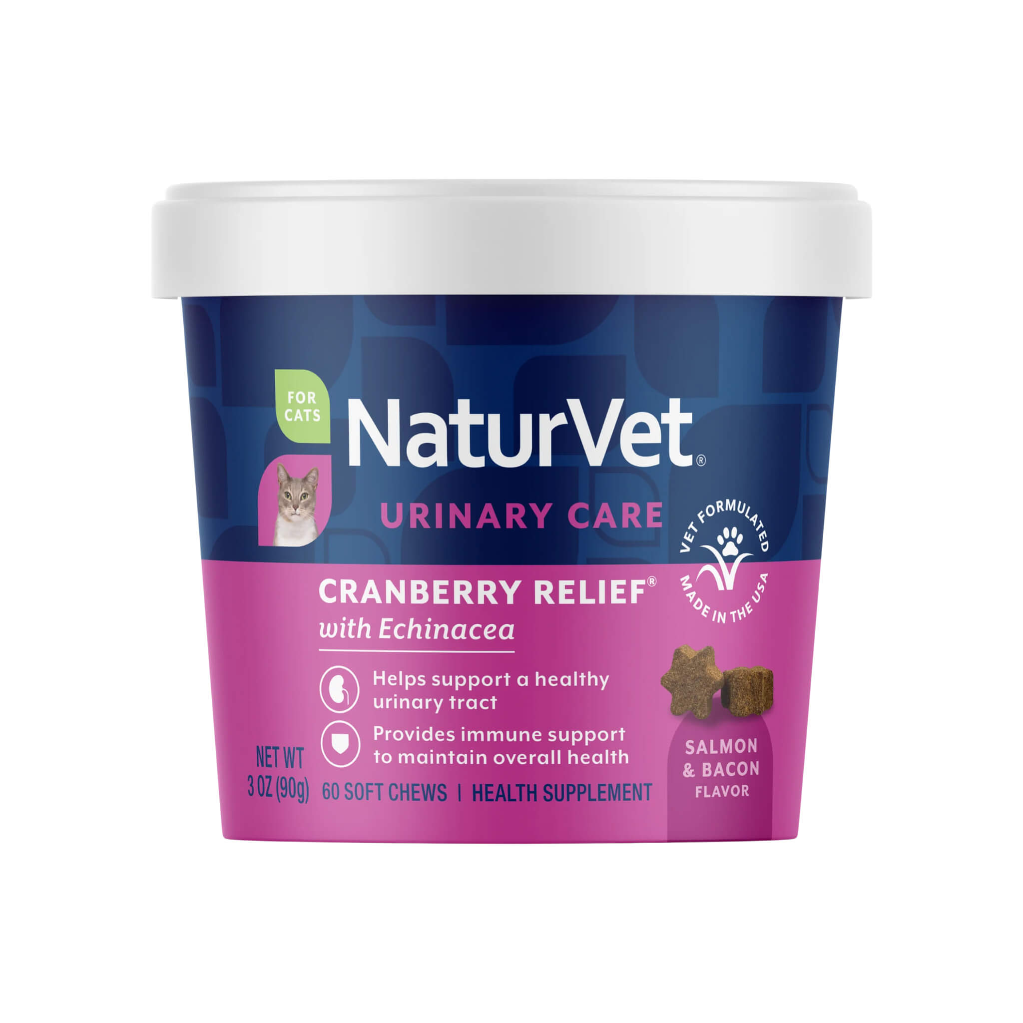 NaturVet Cranberry Relief Plus Echinacea Soft Chews for Cats