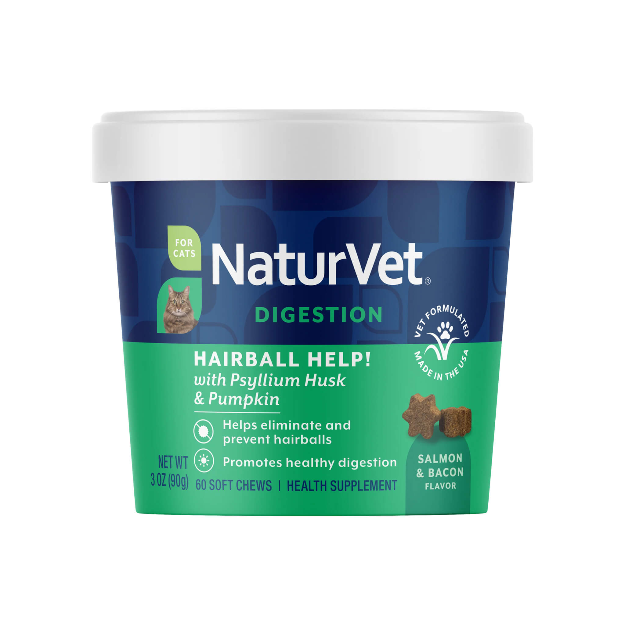 NaturVet Hairball Help! Digestive Supplement for Cats