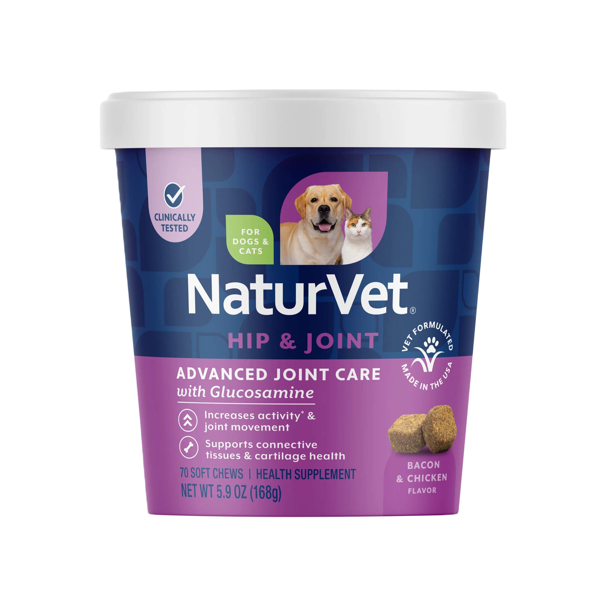 NaturVet Hip & Joint Advanced Joint Care for Dogs & Cats