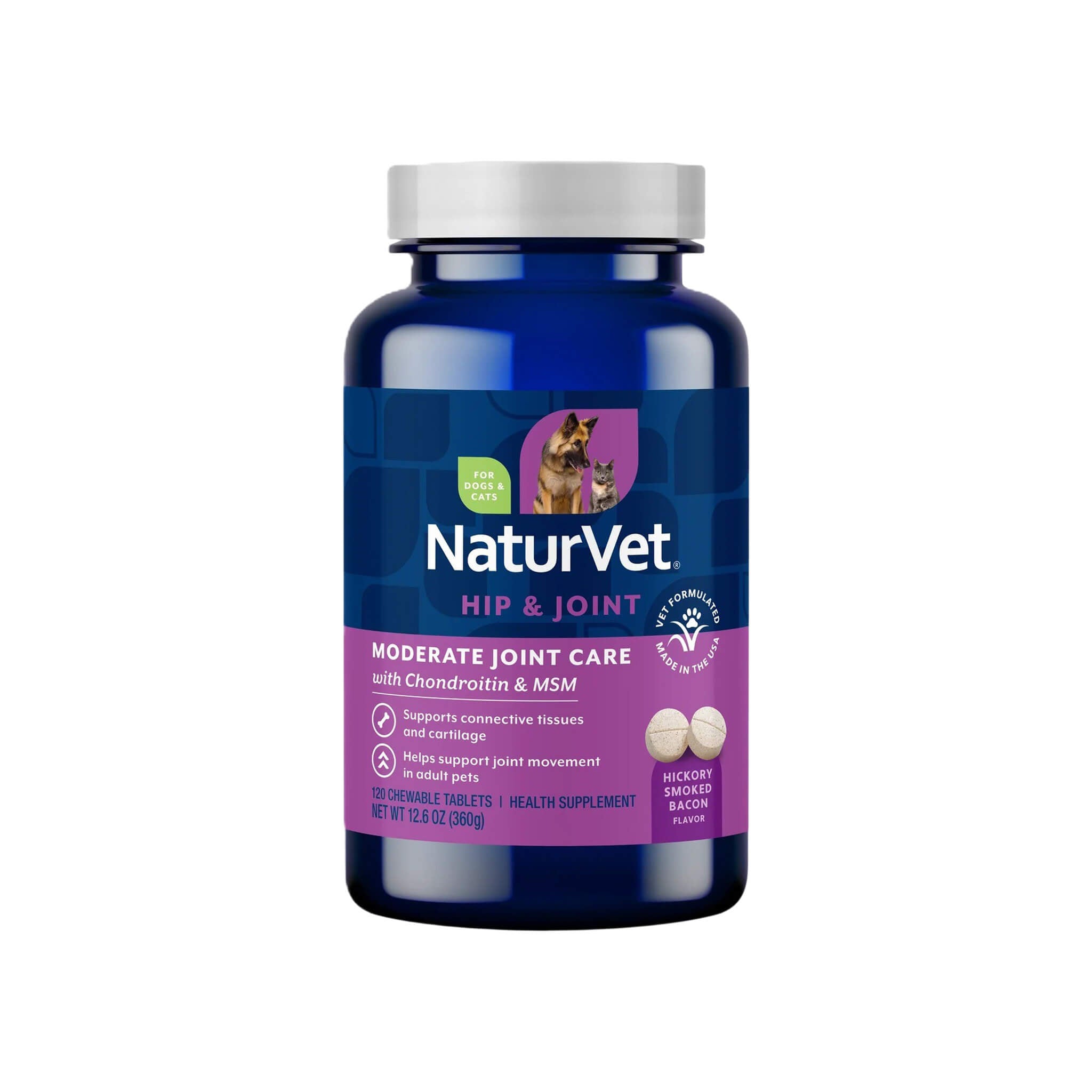 NaturVet Moderate Joint Care Supplement for Dogs & Cats