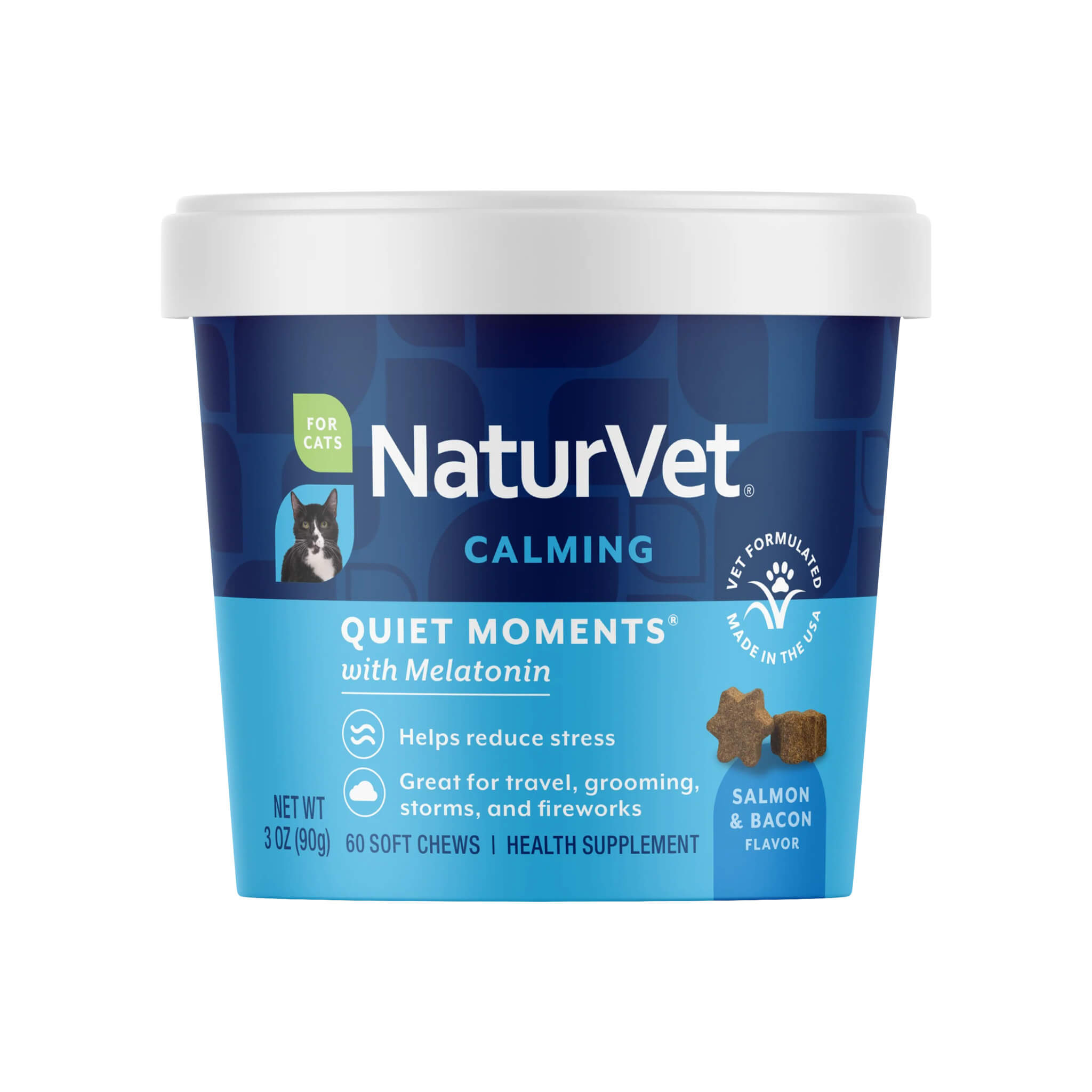 NaturVet Quiet Moments Calming Soft Chews for Cats