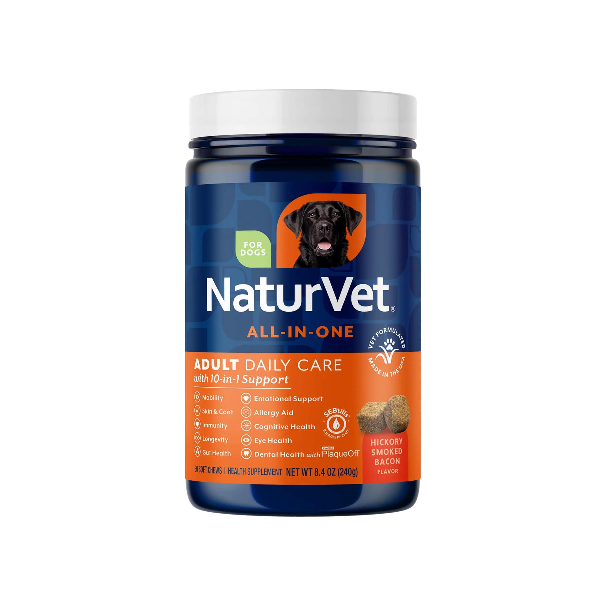 NaturVet All-In-One Adult Dog Daily Care with 10-in-1 Support