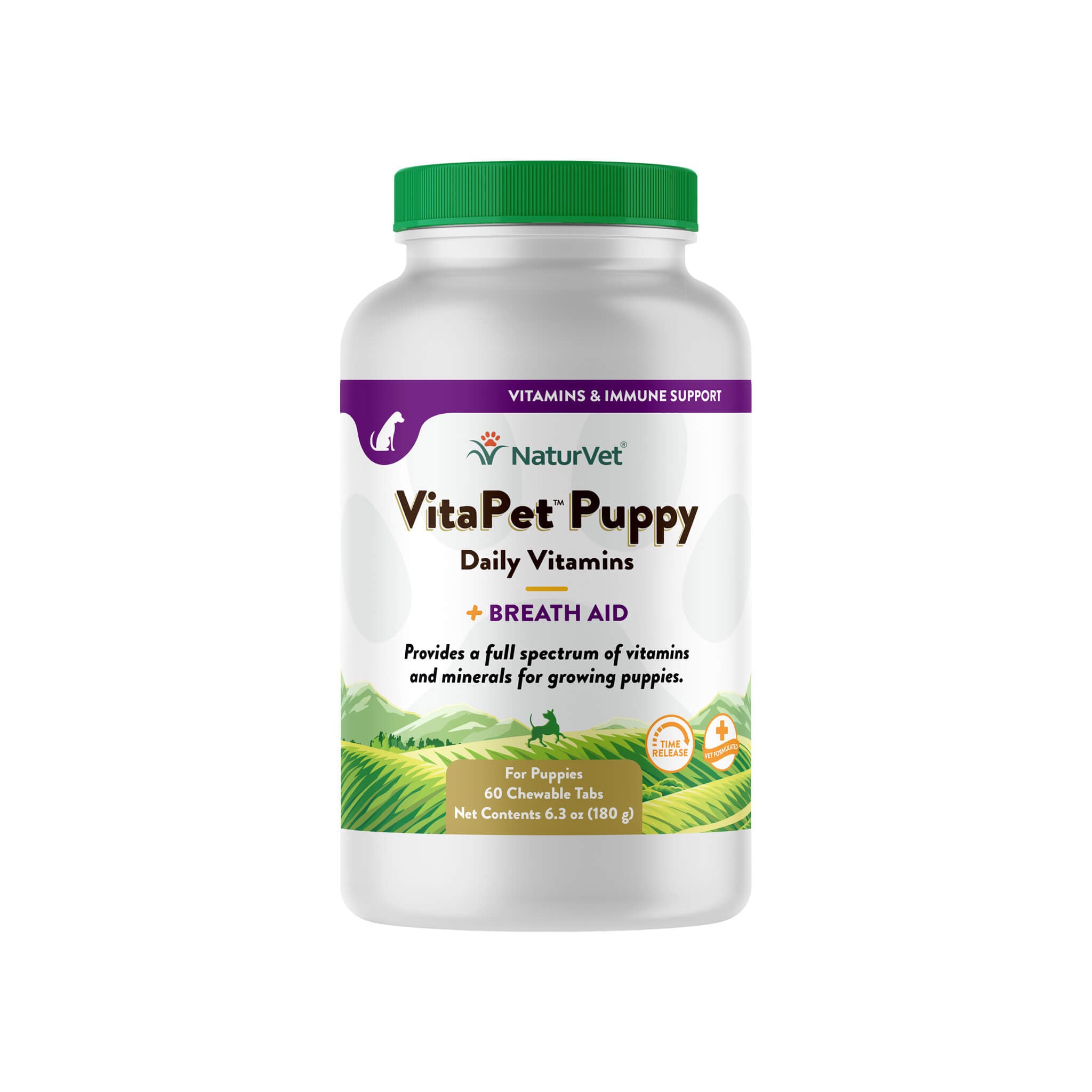 NaturVet VitaPet Puppy Daily Vitamins Plus Breath Aid for Puppies