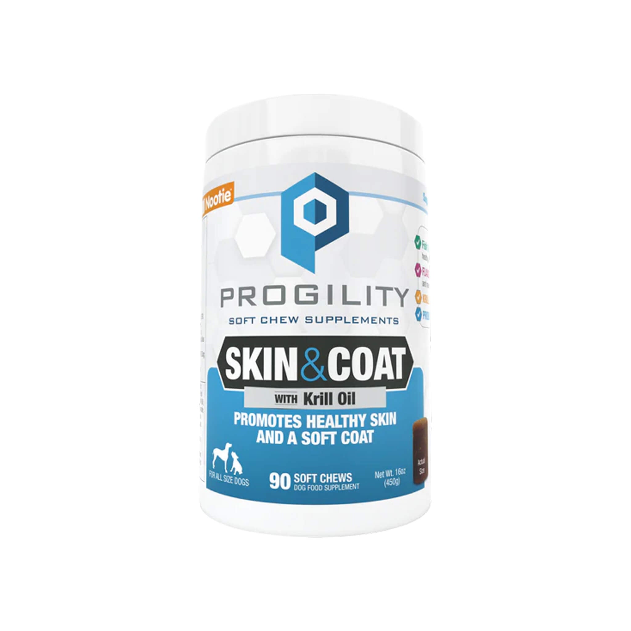 Nootie Progility Skin & Coat Supplement for Dogs