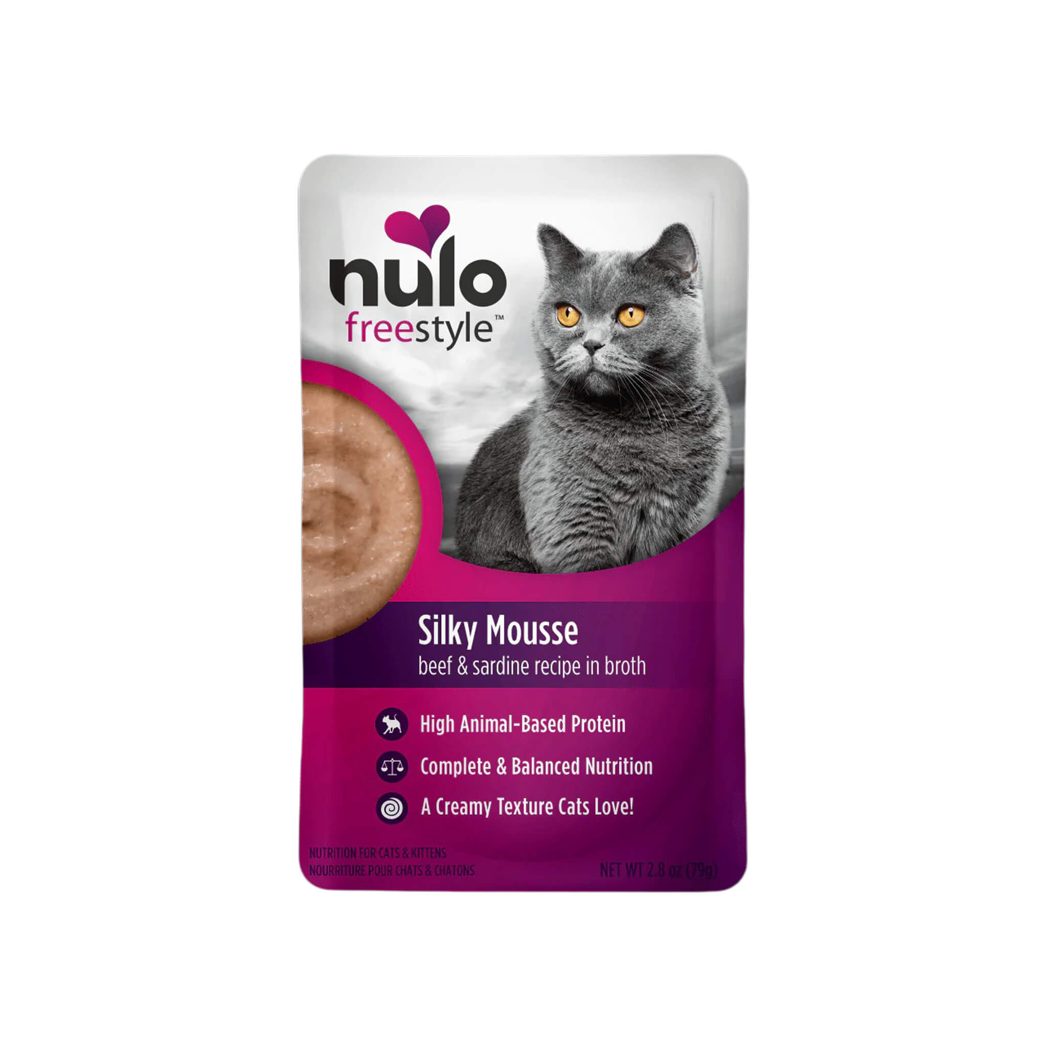 Nulo Freestyle Silky Mousse Cat Food Topper 2.8 oz (Case of 24)