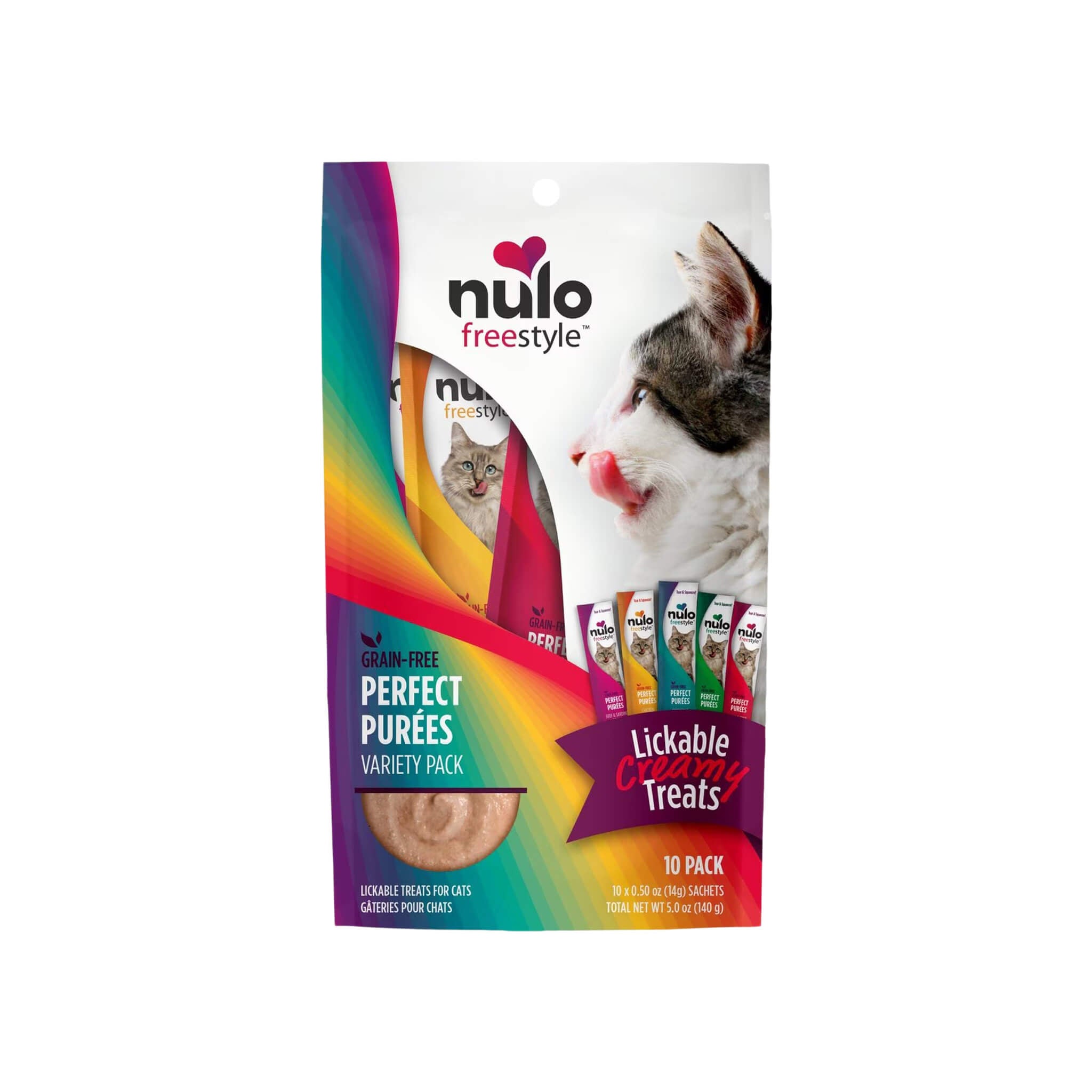 Nulo Freestyle Perfect Purees Grain Free Cat Food Topper/Treat
