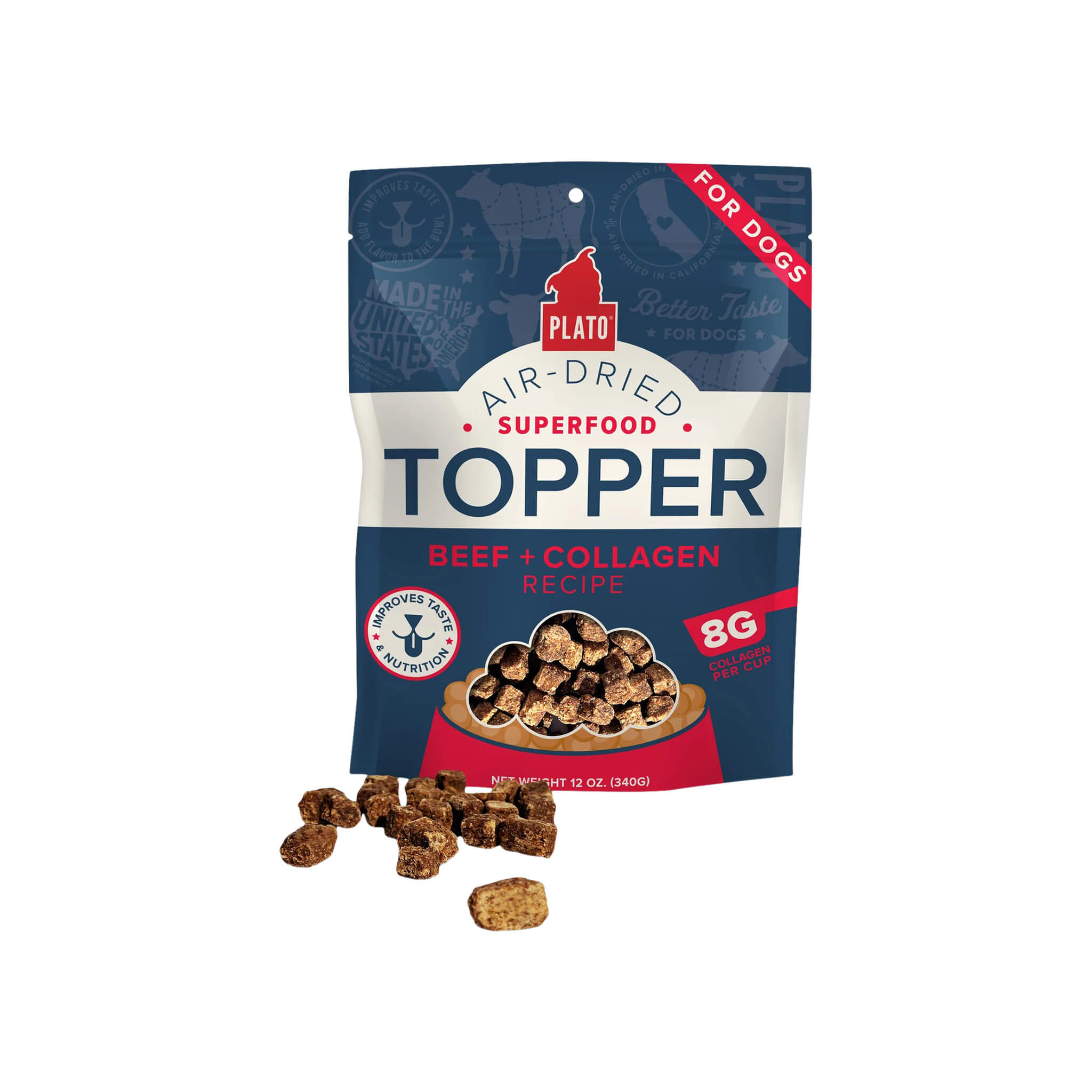 Plato Grain Free Superfood Toppers with Collagen for Dogs