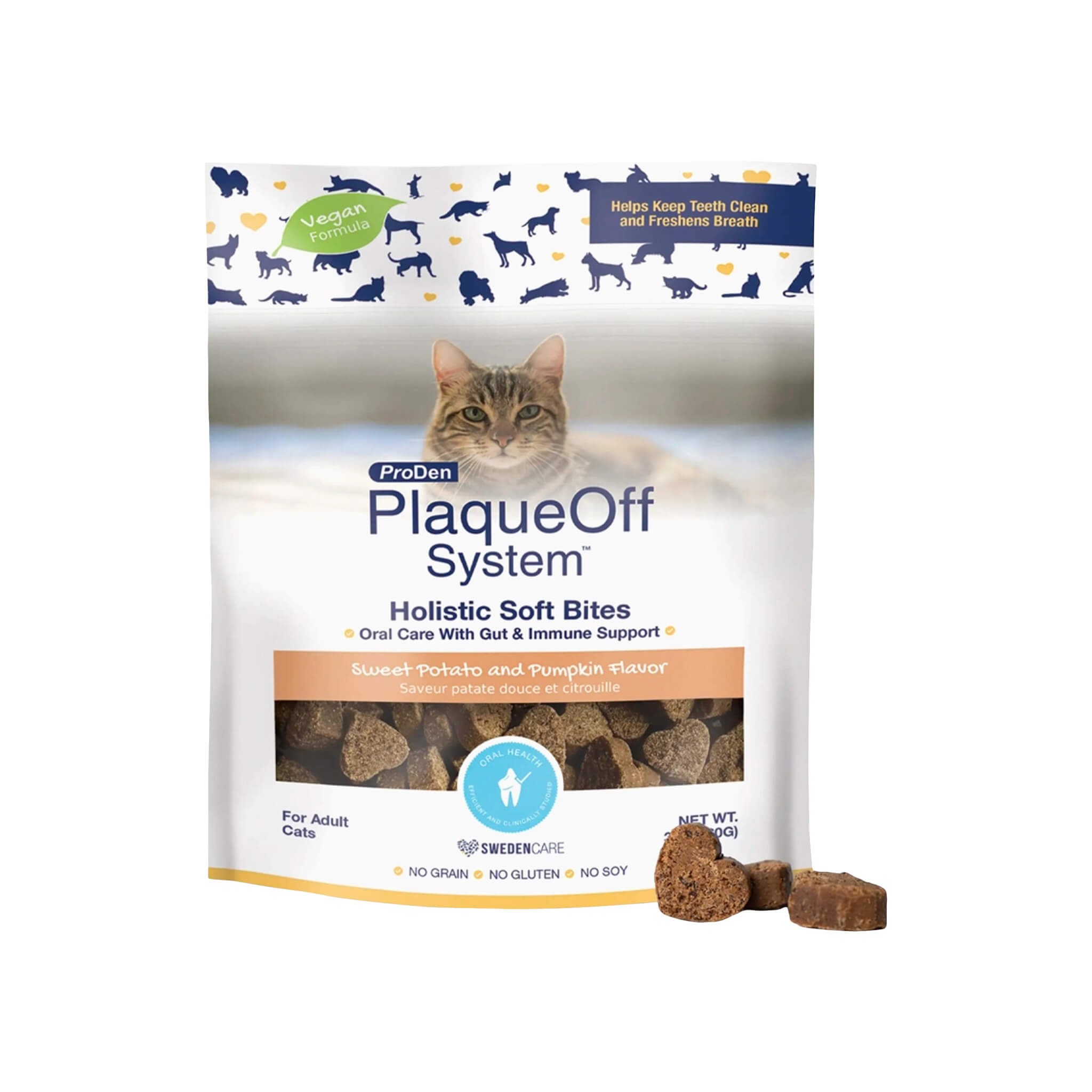 Proden PlaqueOff Oral & Gut Support Soft Bites for Cats