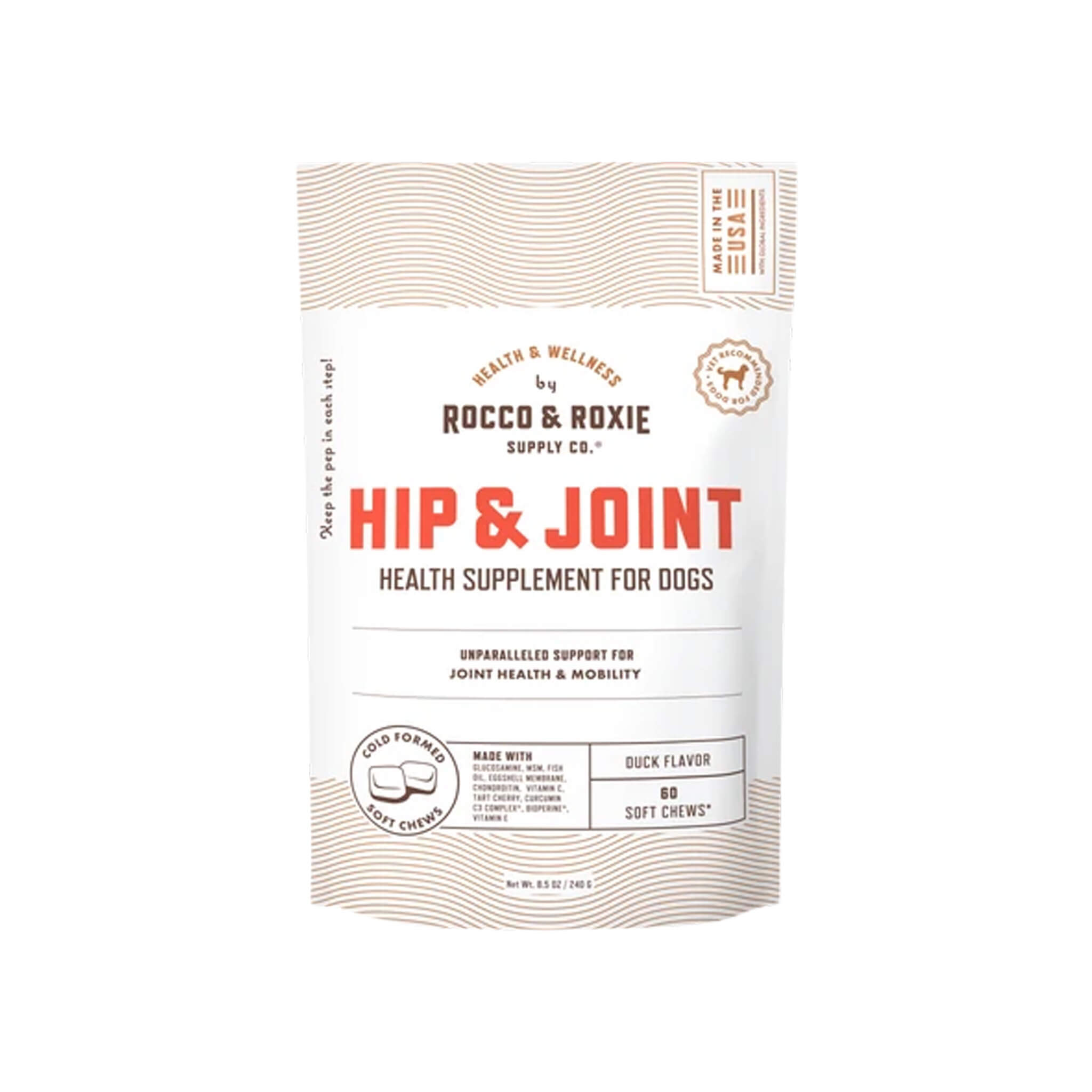 Rocco & Roxie Hip & Joint Health Supplement Soft Chews for Dogs