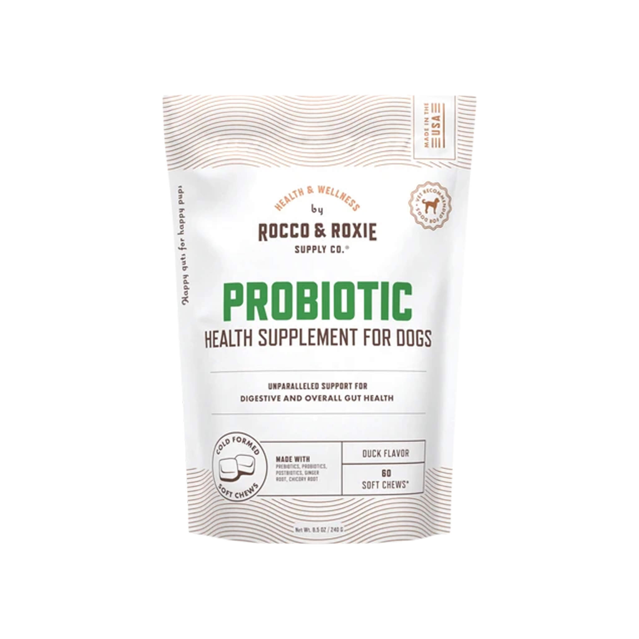 Rocco & Roxie Probiotic Health Supplement Soft Chew for Dogs