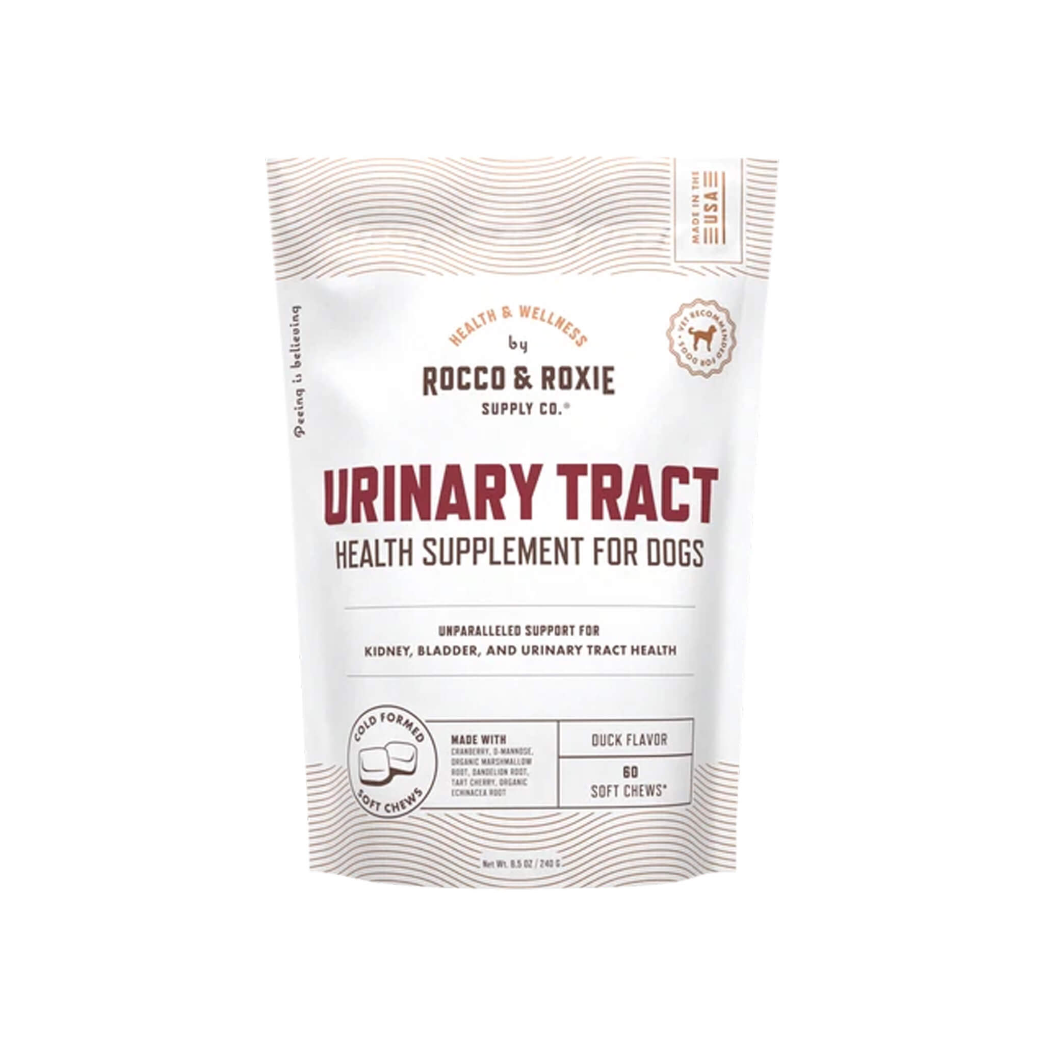 Rocco & Roxie Urinary Tract Health Supplement Soft Chews for Dogs