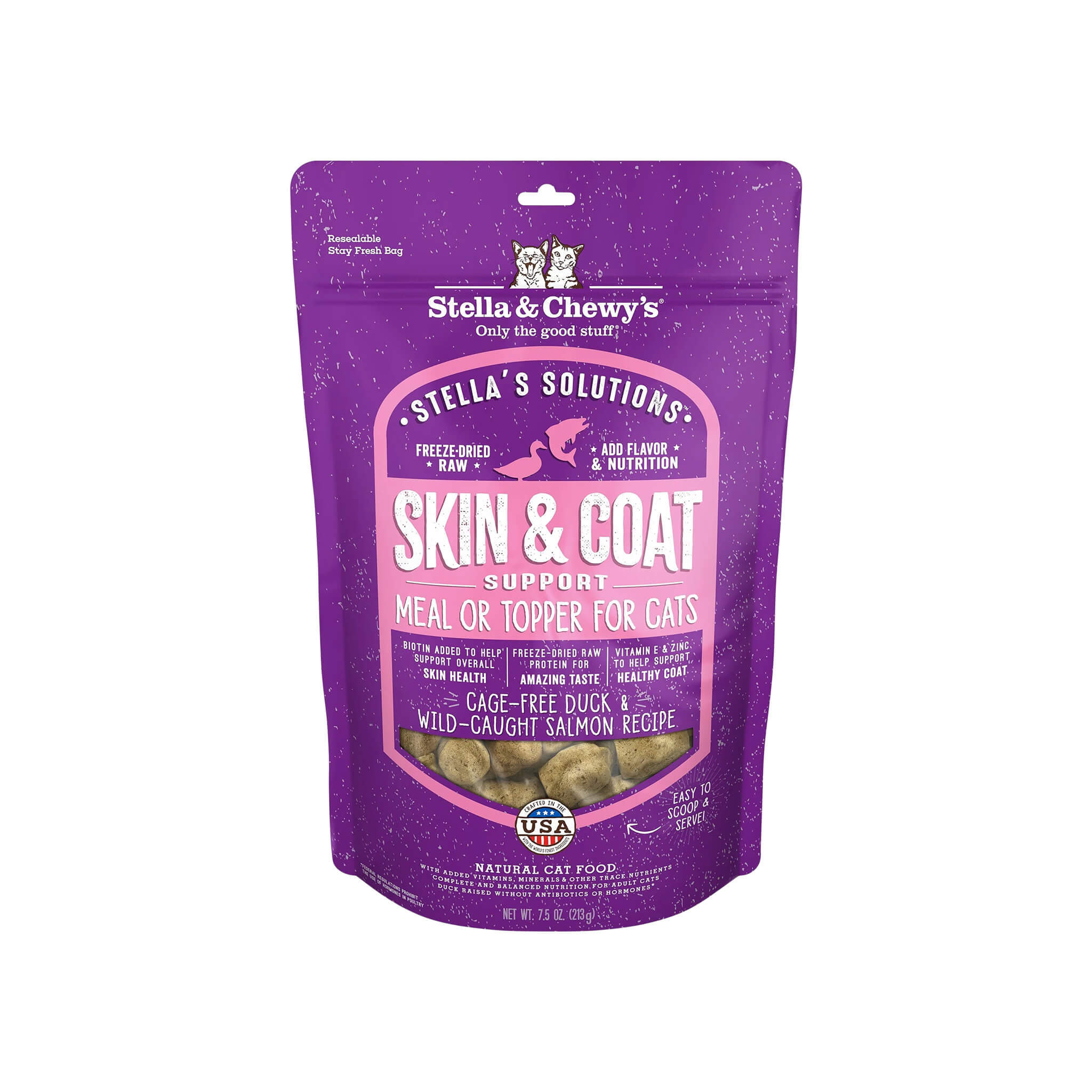 Stella & Chewy's Stella's Solutions Skin & Coat Support Freeze Dried Cat Food