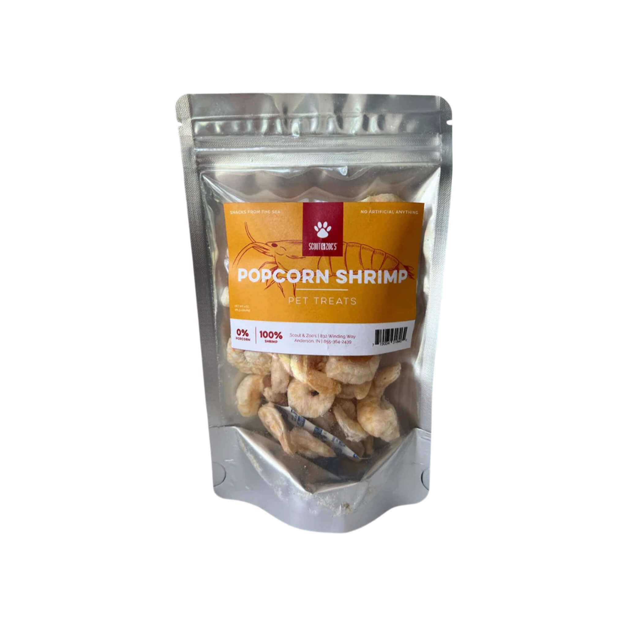 Scout & Zoe's Freeze Dried Shrimp Treats for Cats & Dogs