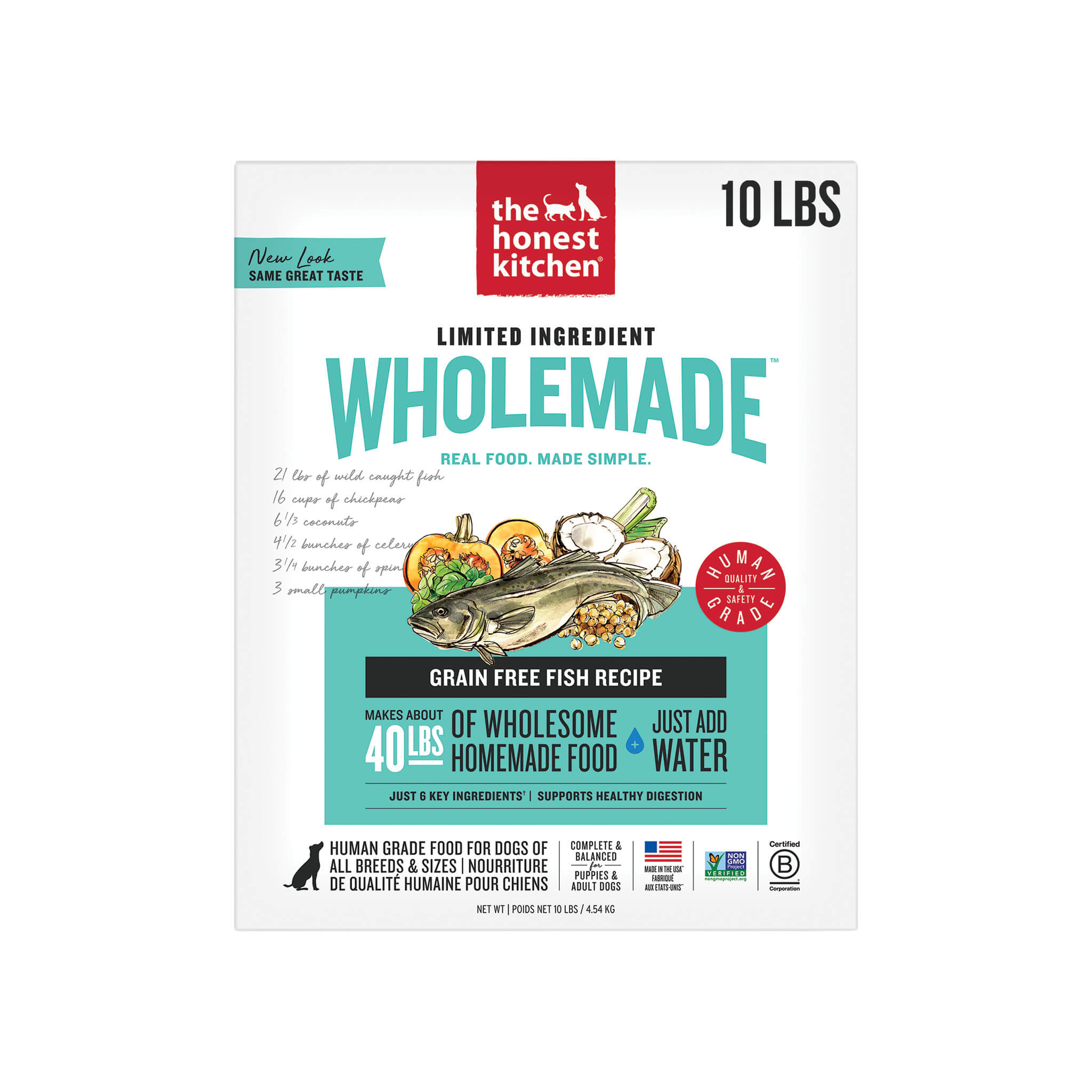 The Honest Kitchen Limited Ingredient Wholemade Grain Free Dehydrated Dog Food