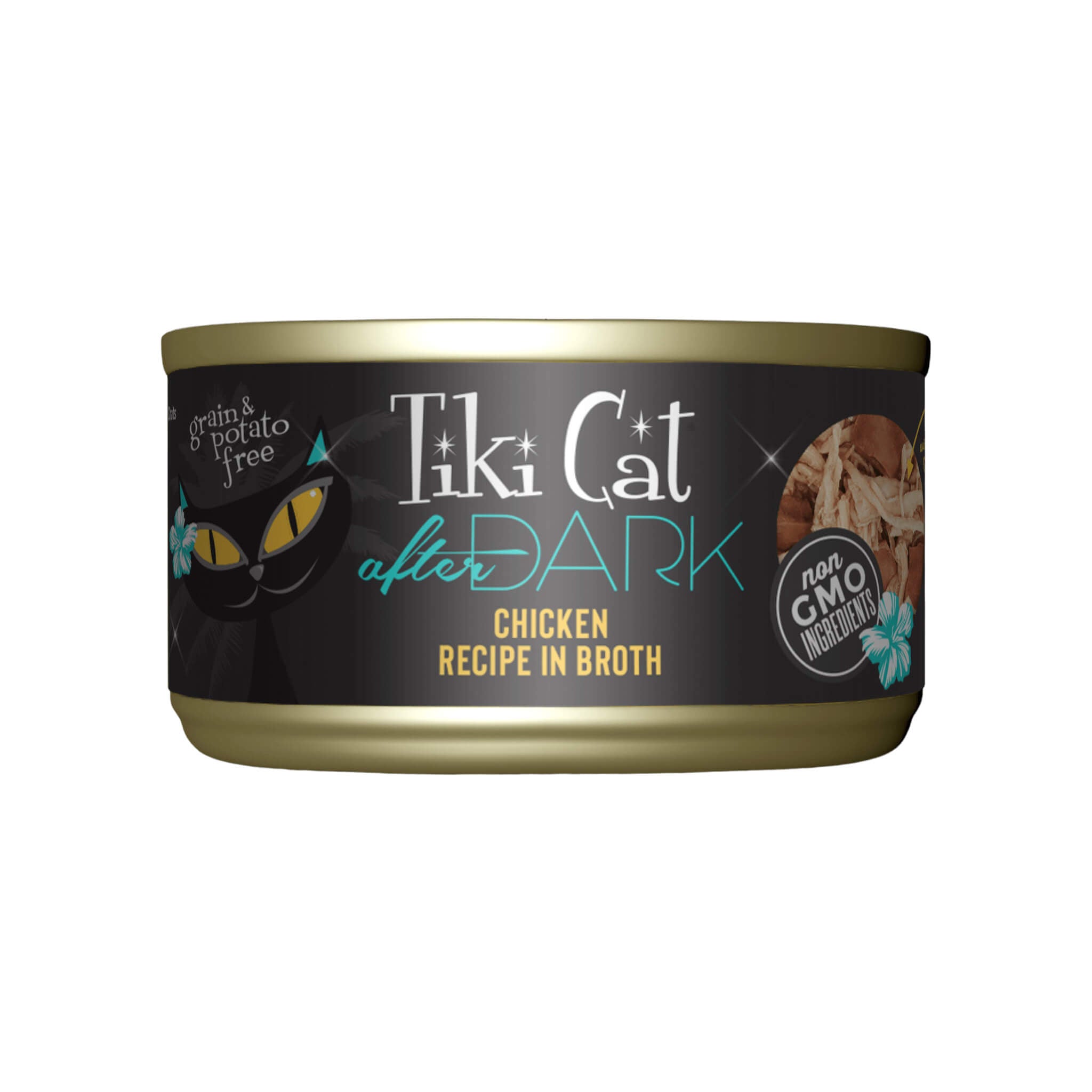Tiki Cat After Dark Grain Free Shredded Wet Cat Food in Broth