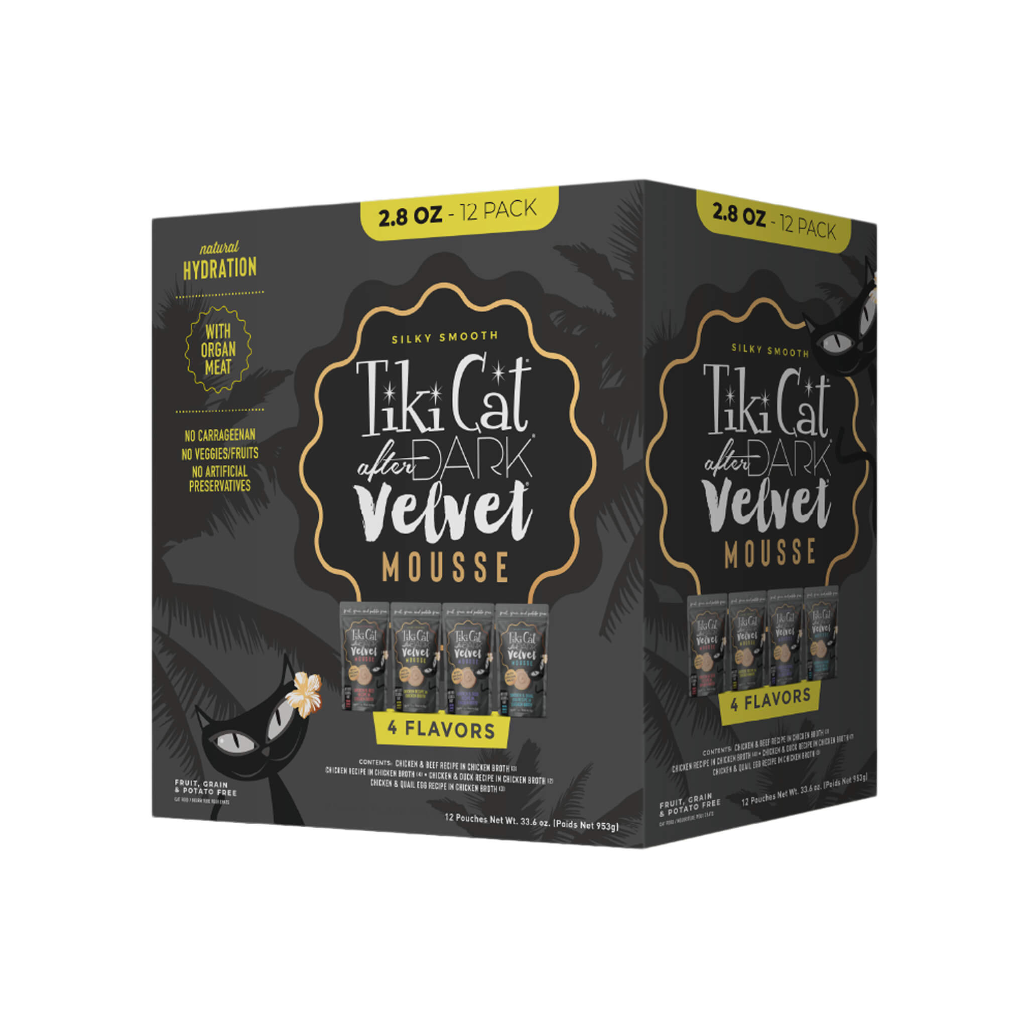 Tiki Cat After Dark Velvet Mousse Wet Cat Food Pouches