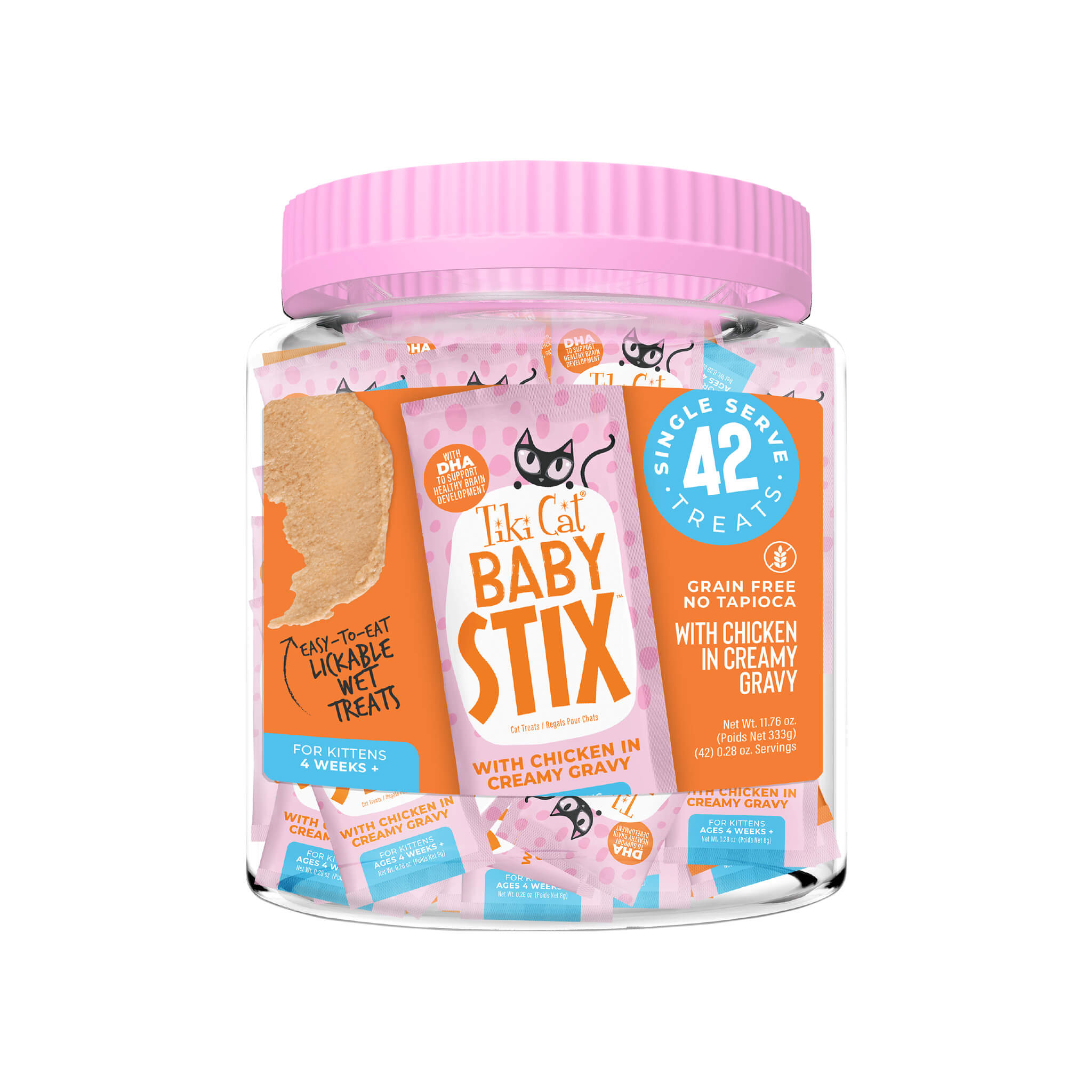 Tiki Cat Baby Stix Lickable Mousse Kitten Treats