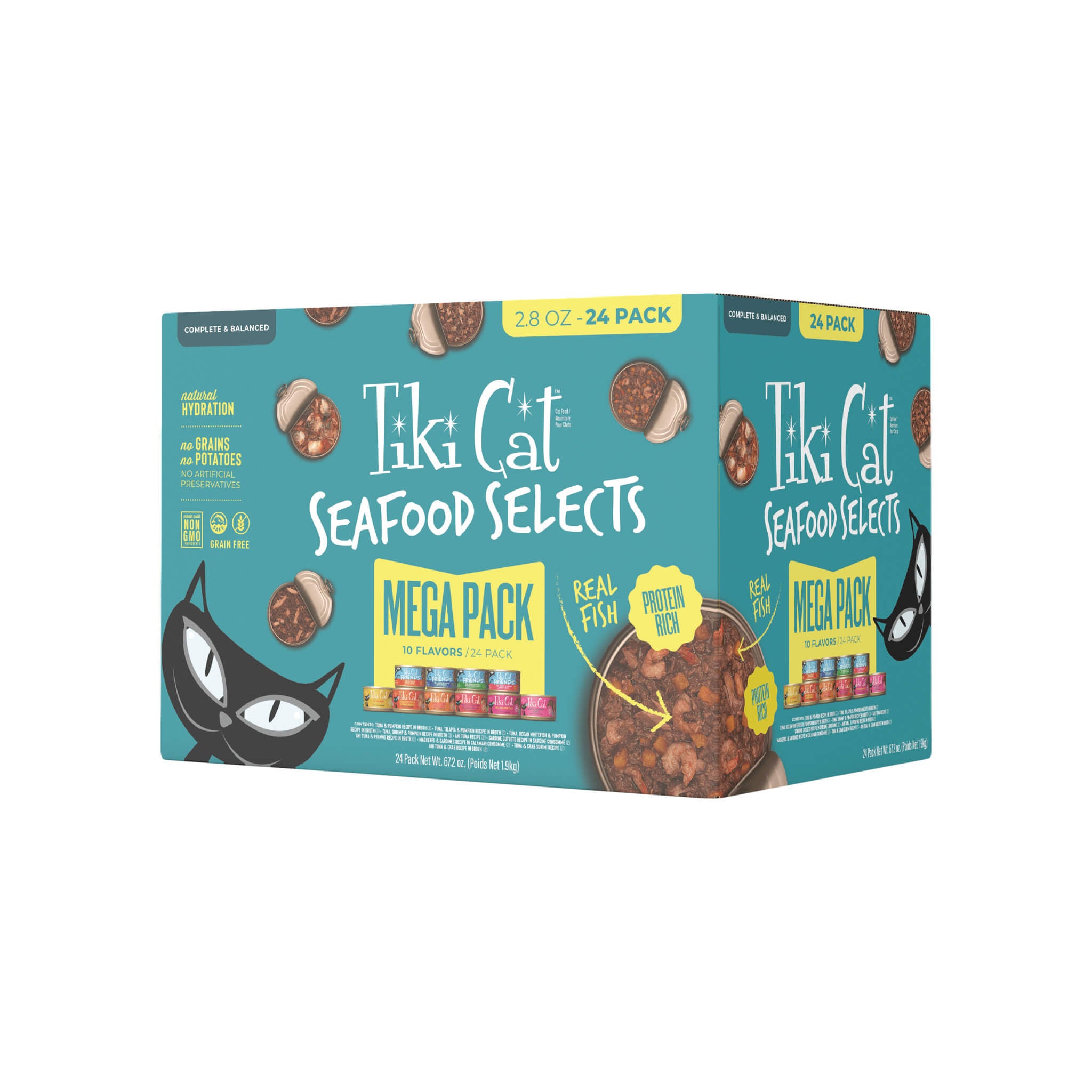 Tiki Cat Seafood Selects 10 Flavor Variety Stews Wet Cat Food