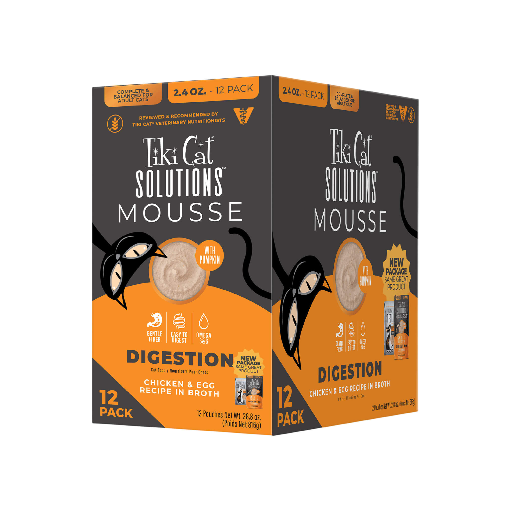 Tiki Cat Solutions Mousse Digestion Support Wet Cat Food