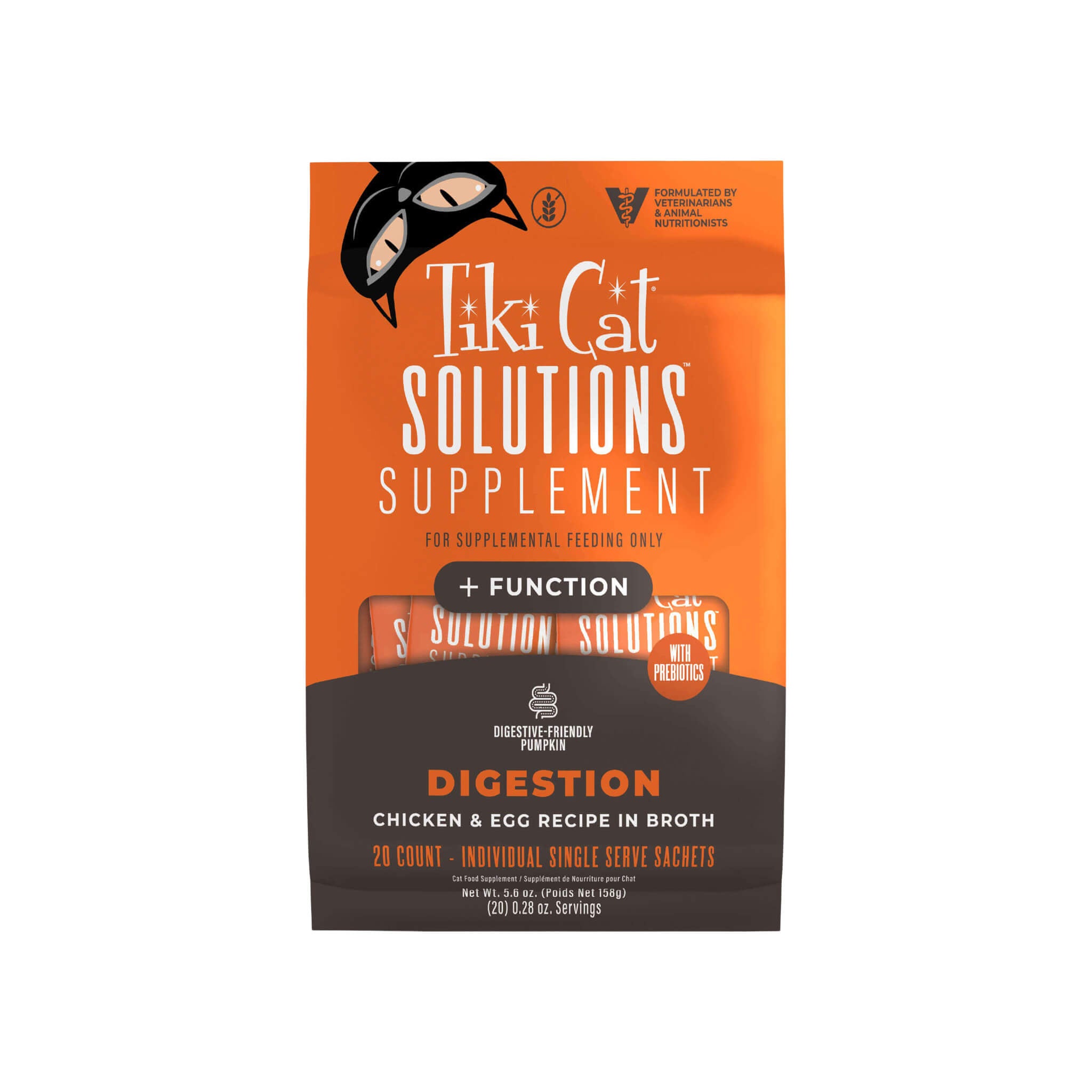 Tiki Cat Solutions Supplement Digestive Support Mousse for Cats