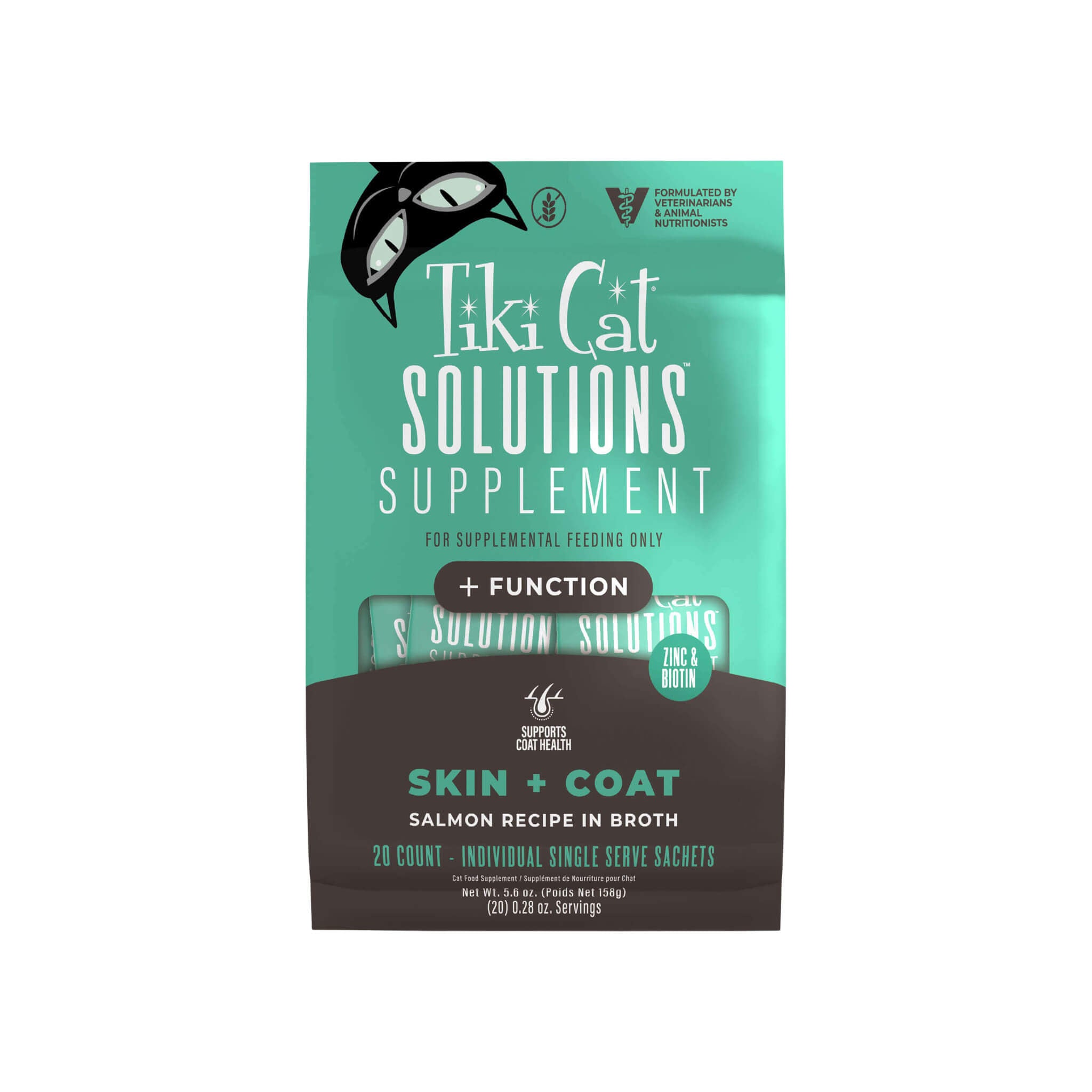 Tiki Cat Solutions Supplement Skin & Coat Support Mousse for Cats