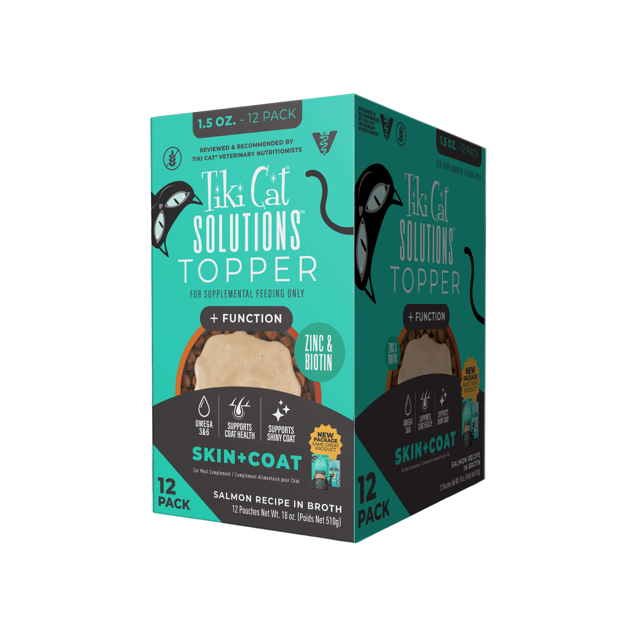 Tiki Cat Solutions Mousse Skin & Coat Support Cat Food Topper