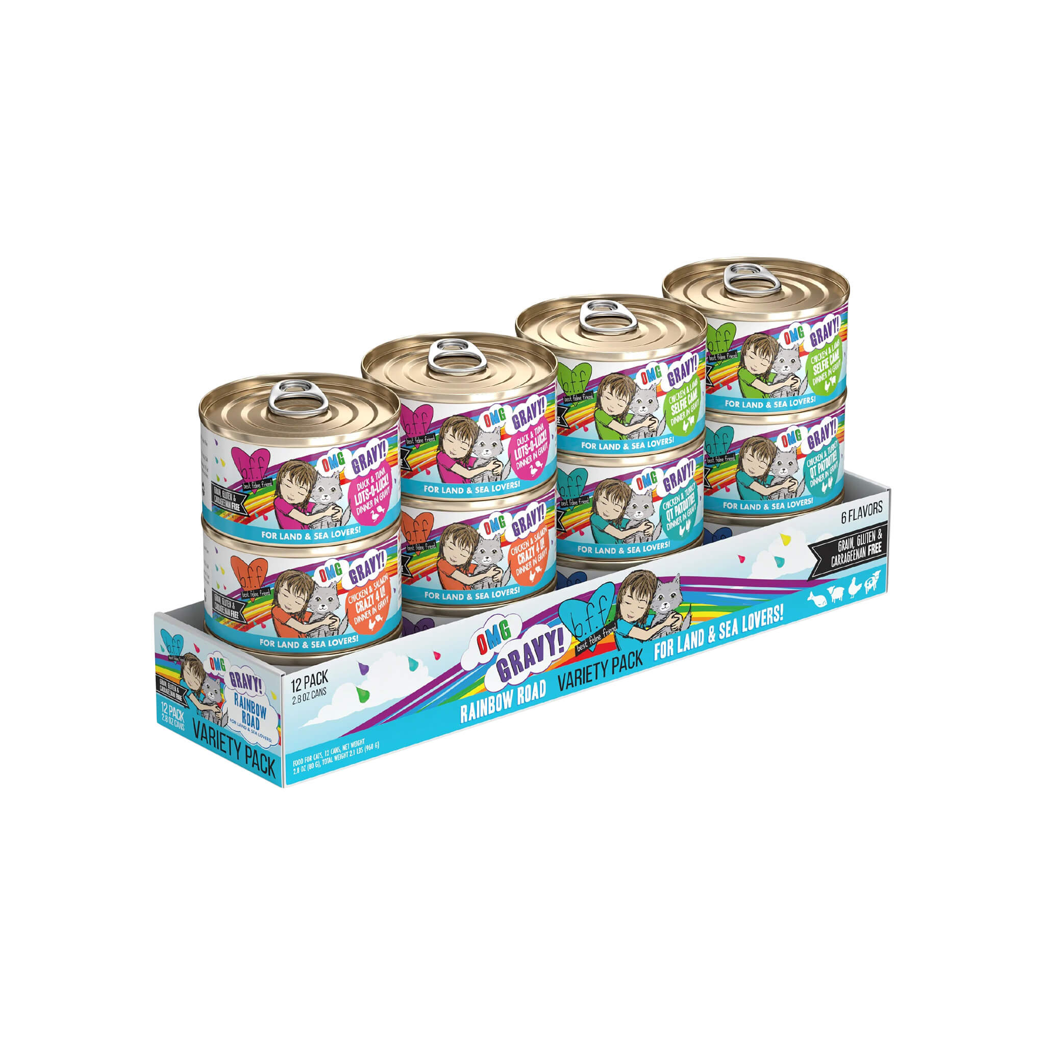 Best Feline Friend OMG Gravy! Grain Free Canned Cat Food Stews