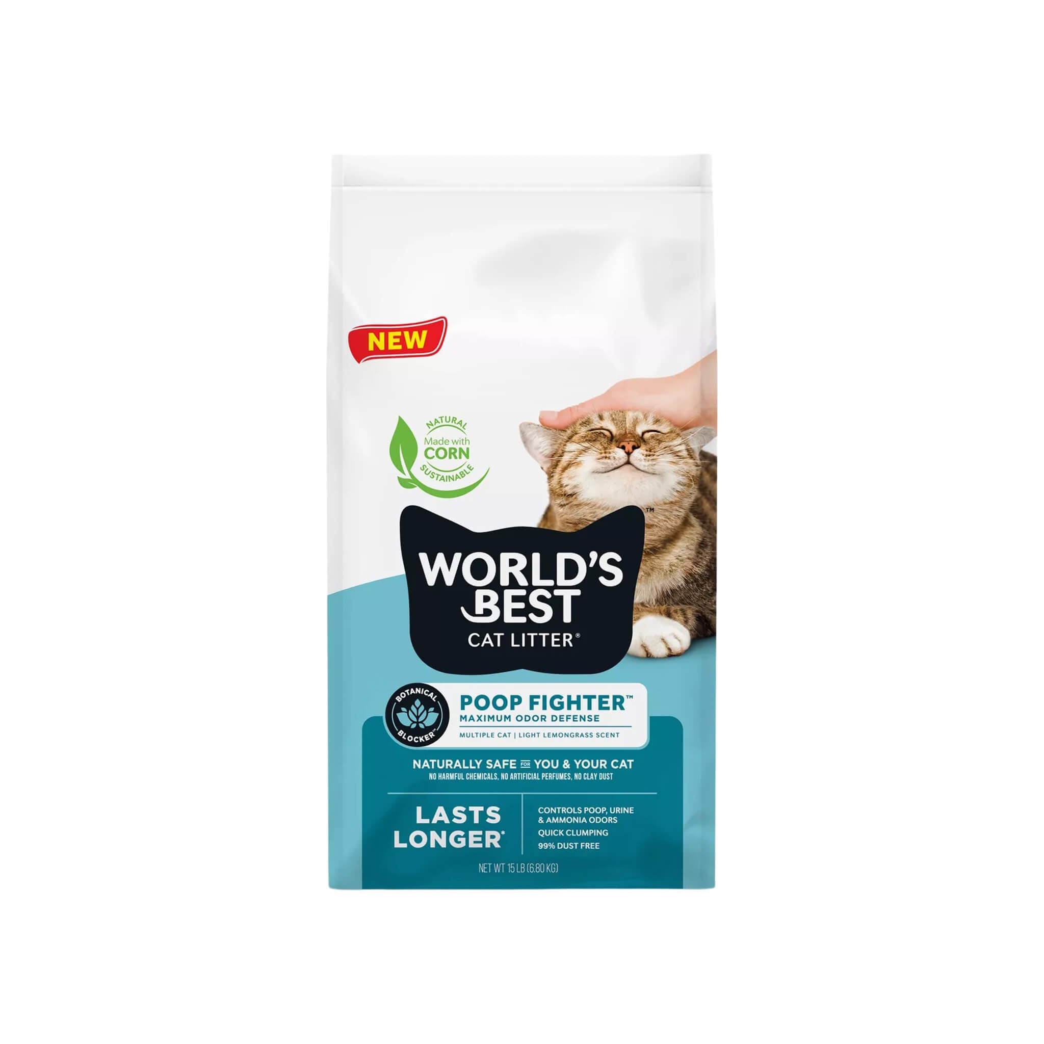 World's Best Cat Litter Poop Fighter Maximum Odor Defense Litter