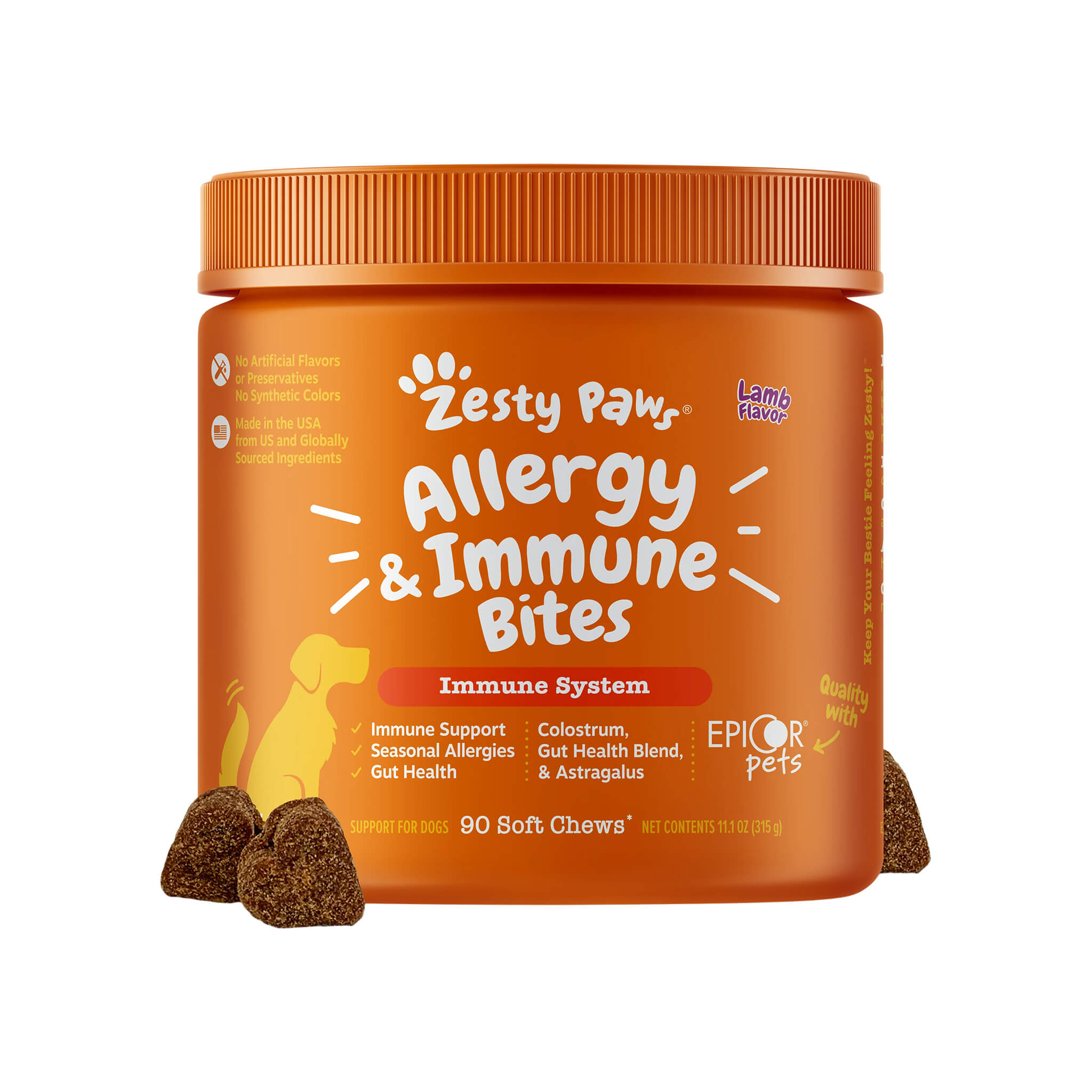 Zesty Paws Allergy & Immune Bites for Dogs