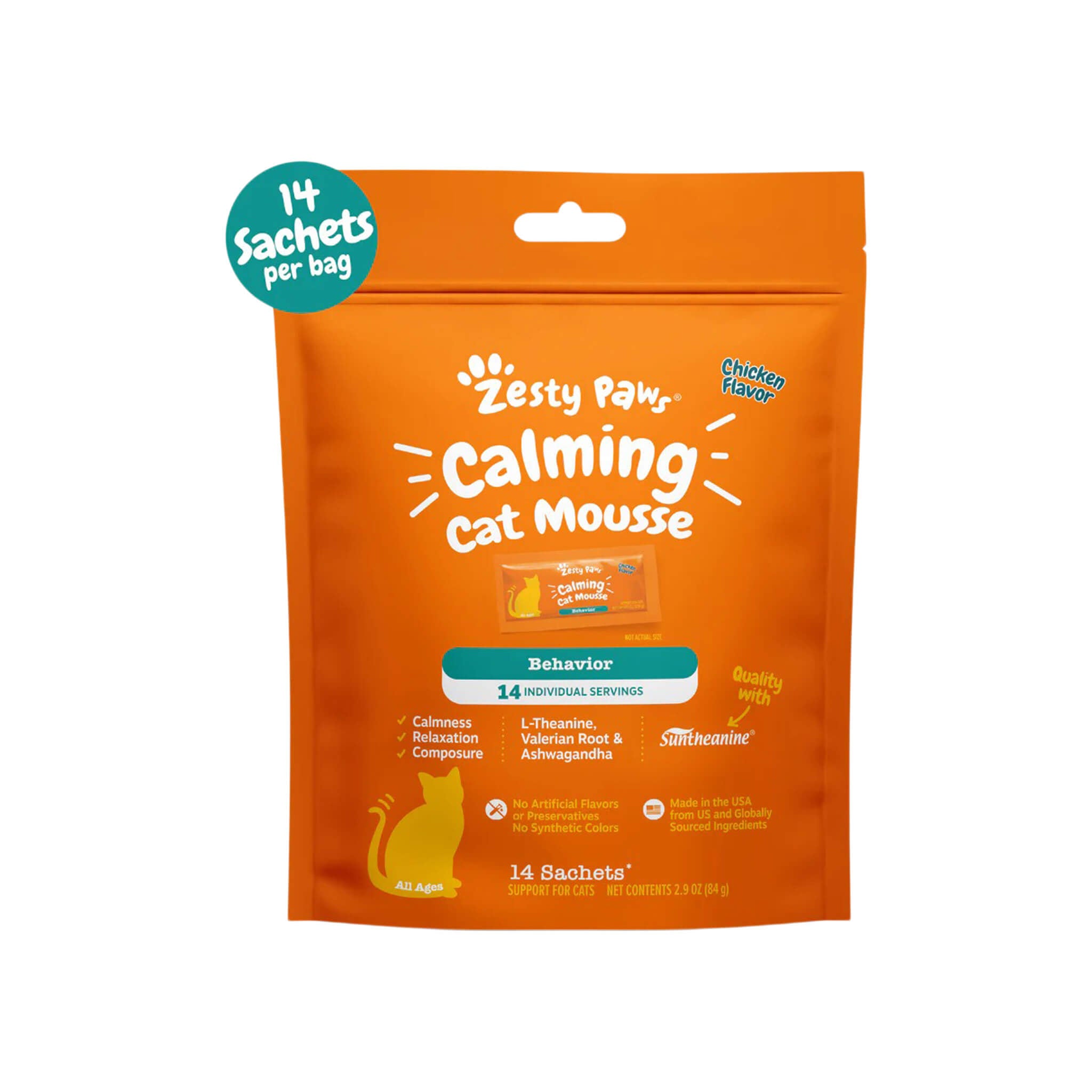 Zesty Paws Calming Cat Mousse Supplement