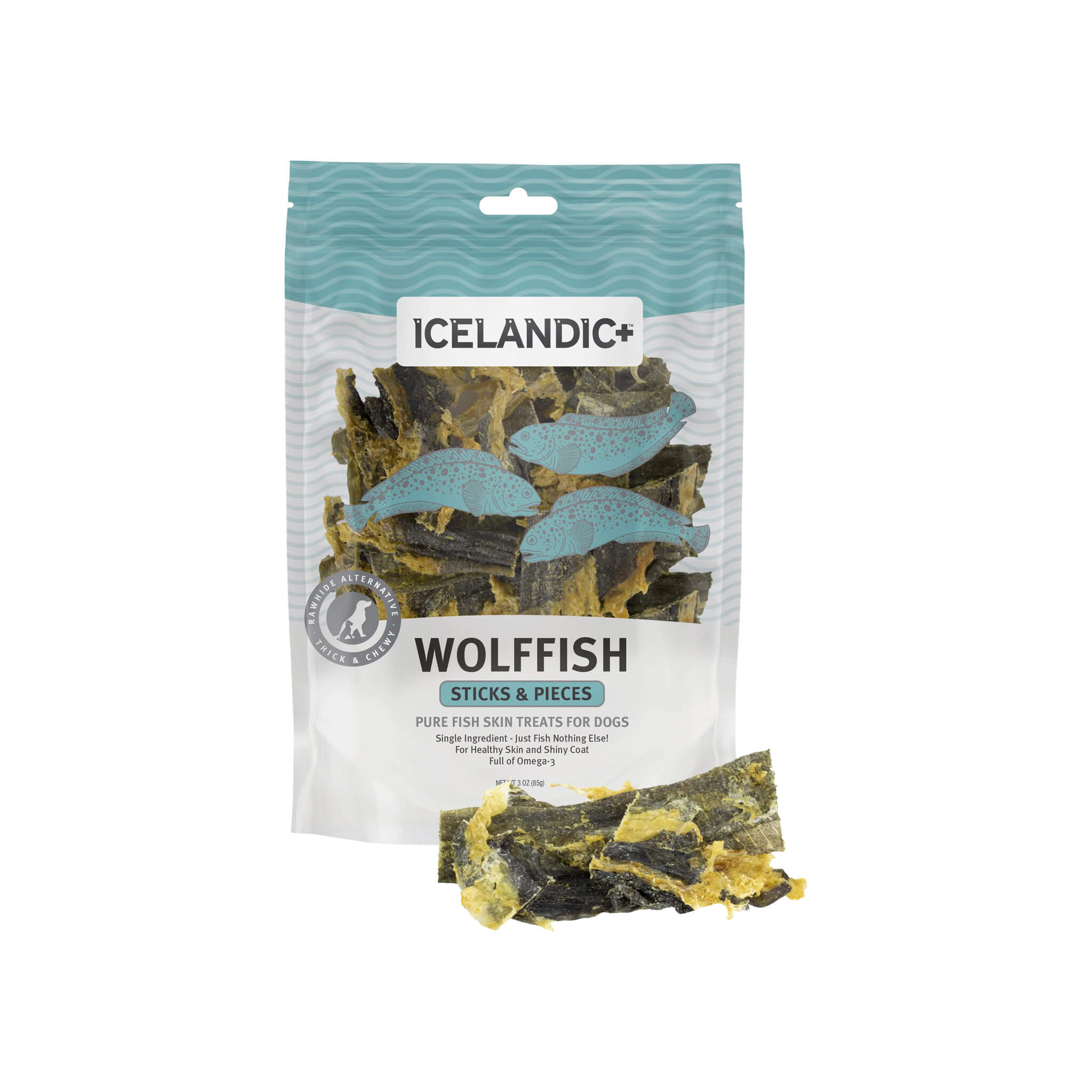 Icelandic+ Single Ingredient Wolffish Chews for Dogs