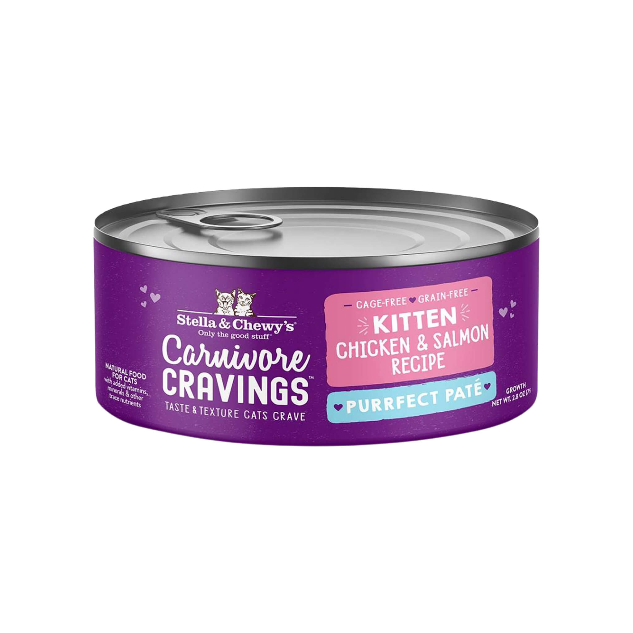 Stella & Chewy's Carnivore Craving Purrfect Pate Chicken & Salmon Kitten Wet Food